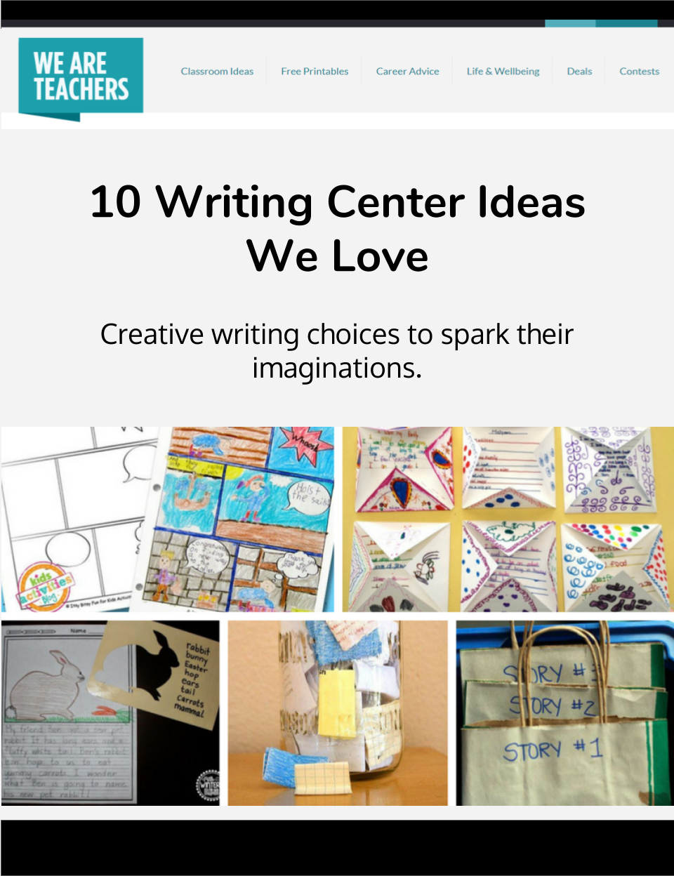 10 Elegant Writing Center Ideas For Kindergarten 10 writing center ideas we love 2024