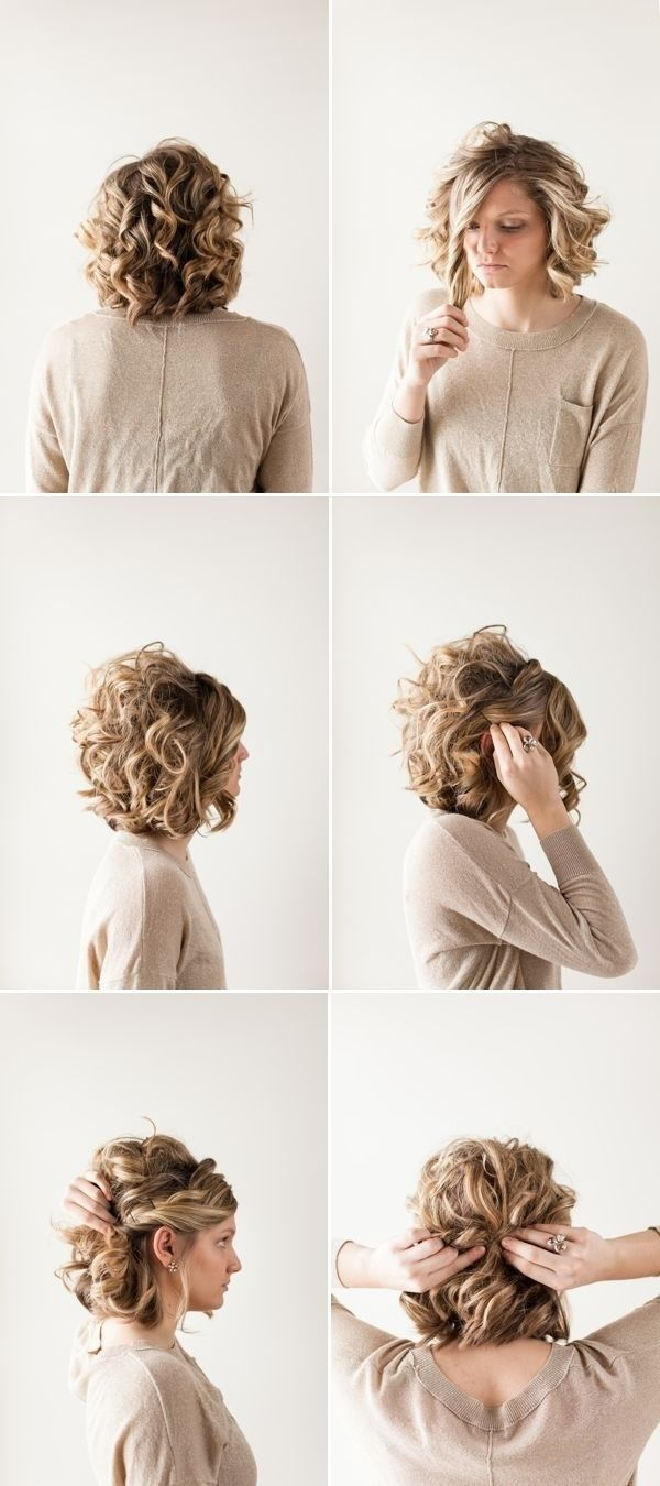 10 Trendy Ideas For Short Curly Hair 18 pretty updos for short hair clever tricks with a handful of 3 2022