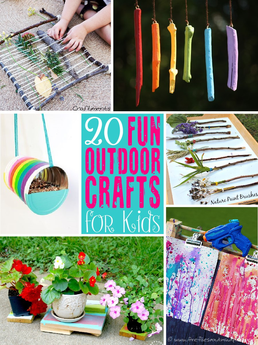 10 Unique Ideas For Crafts For Kids 20 fun outdoor craft ideas for kids the scrap shoppe 1 2024