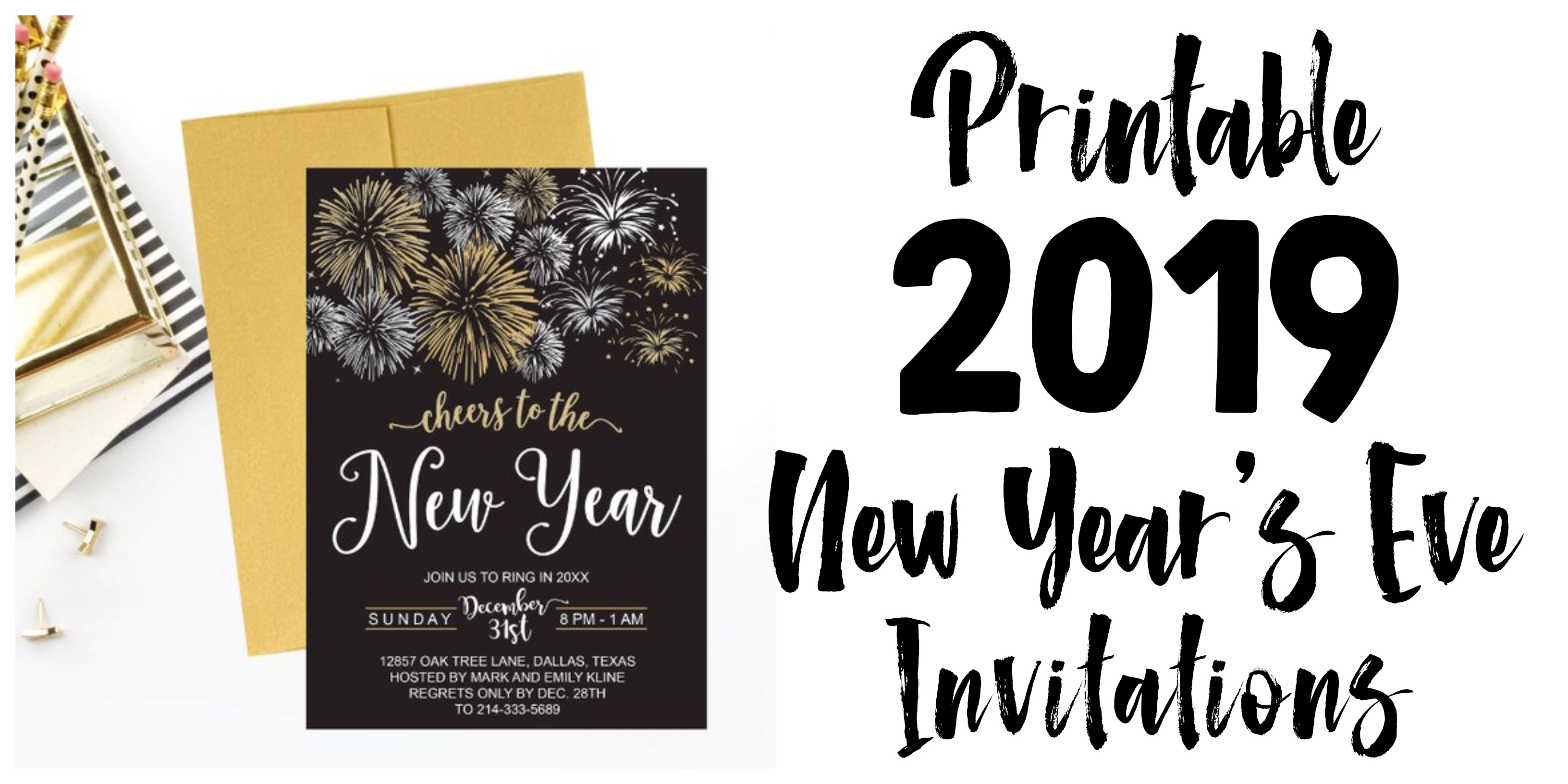 10 Elegant New Years Eve Invitation Ideas 2019 new years eve party invitations e280a2 glitter n spice 2024