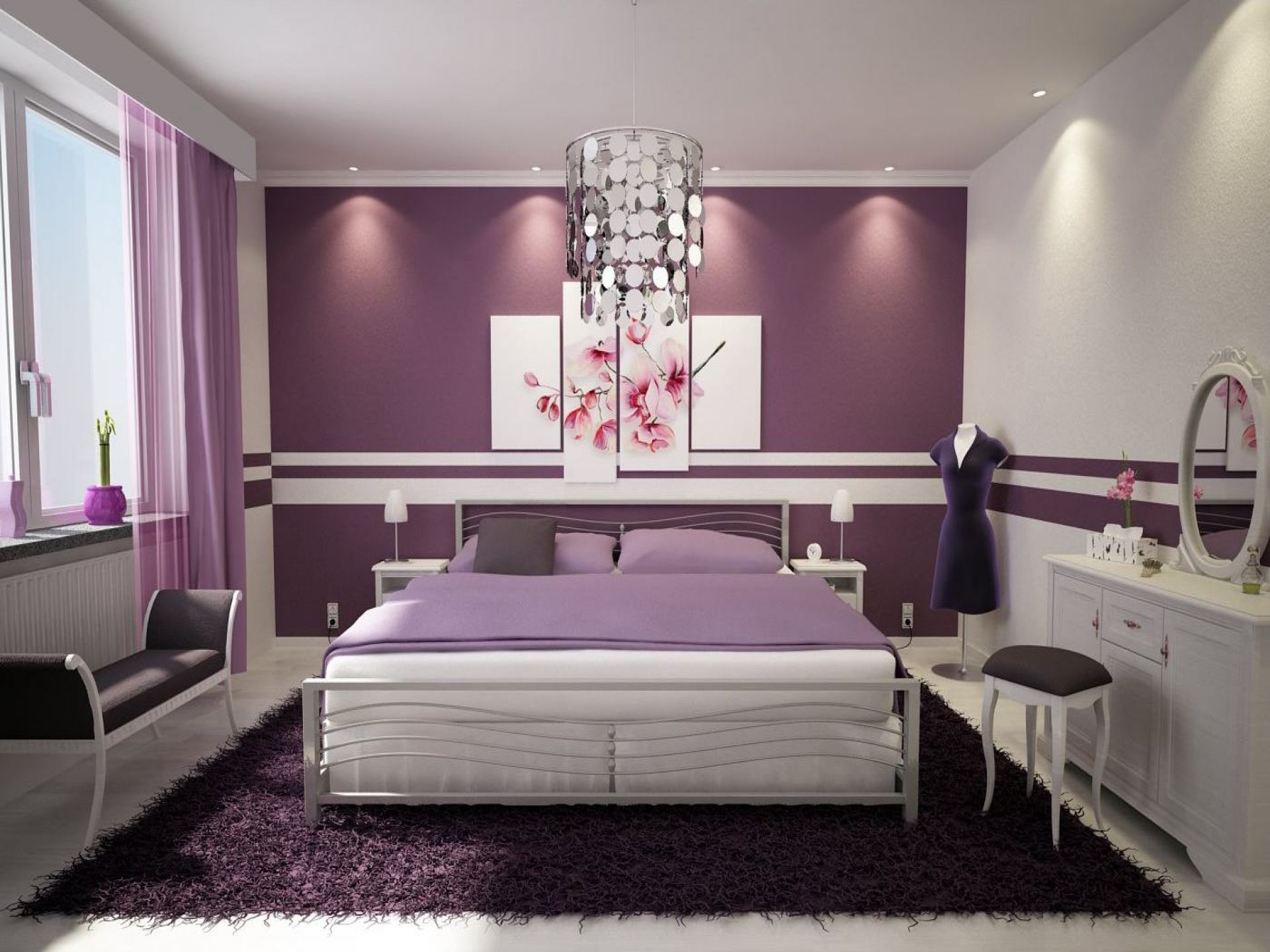 10 Best Black And Purple Bedroom Ideas 23 inspirational purple interior designs you must see 3 2022