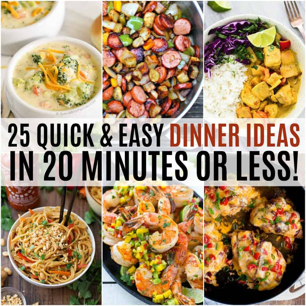 10 Unique Simple Recipe Ideas For Dinner 25 quick and easy dinner ideas in 20 minutes or less e28b86 real housemoms 2024