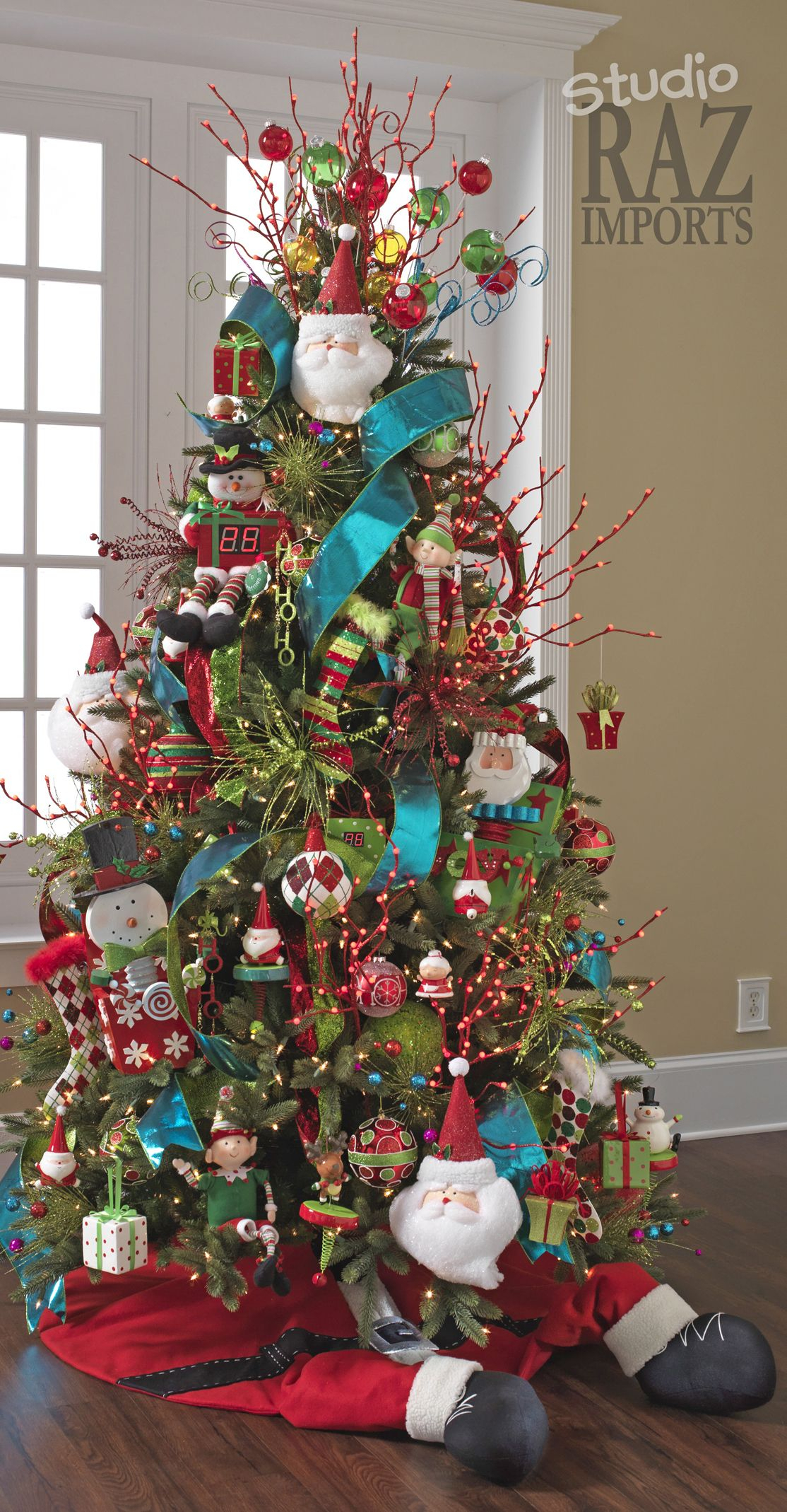 10 Elegant Christmas Tree Decorating Ideas With Multi Colored Lights 30 festive christmas tree decoration ideas christmas colorful 2024