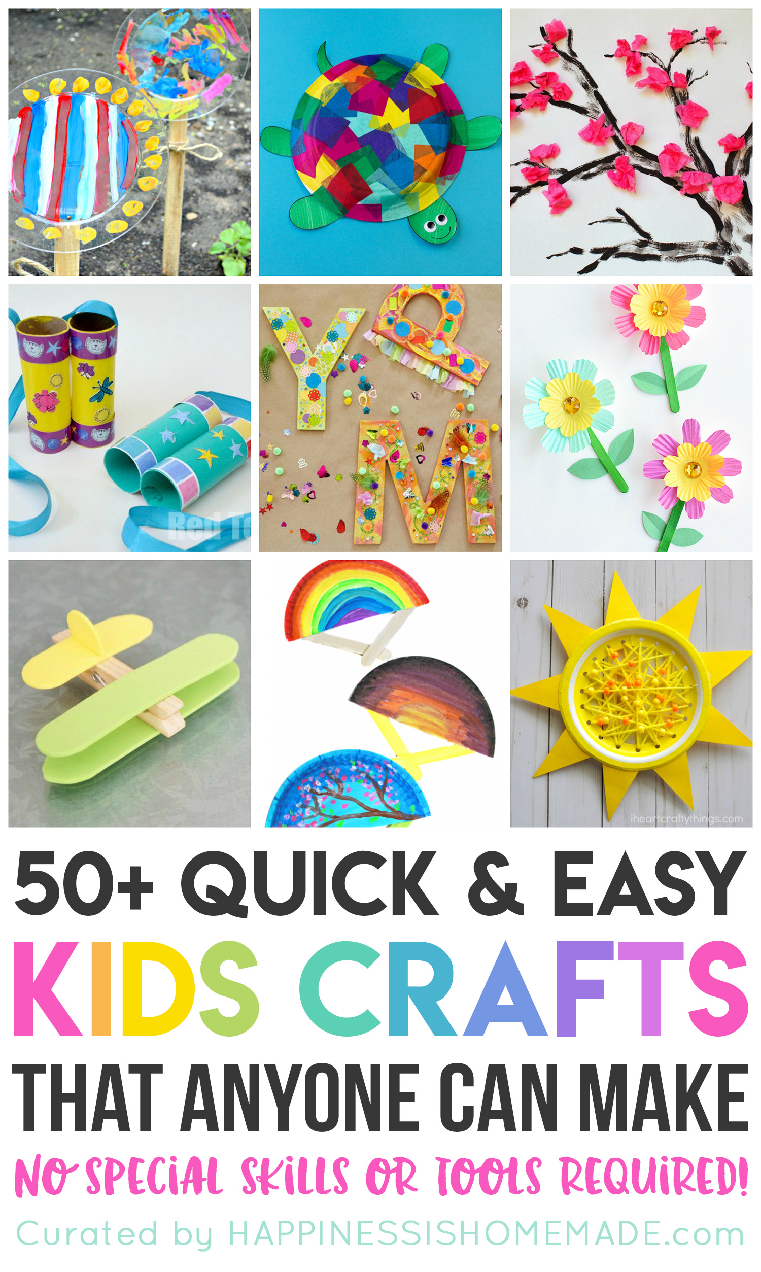 10 Great Easy Arts And Craft Ideas 50 quick easy kids crafts that anyone can make happiness is 2024