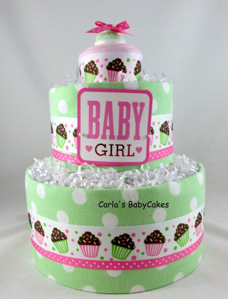 10 Attractive Baby Girl Baby Shower Gift Ideas baby girl diaper cake baby diaper cake baby shower gift etsy 2024