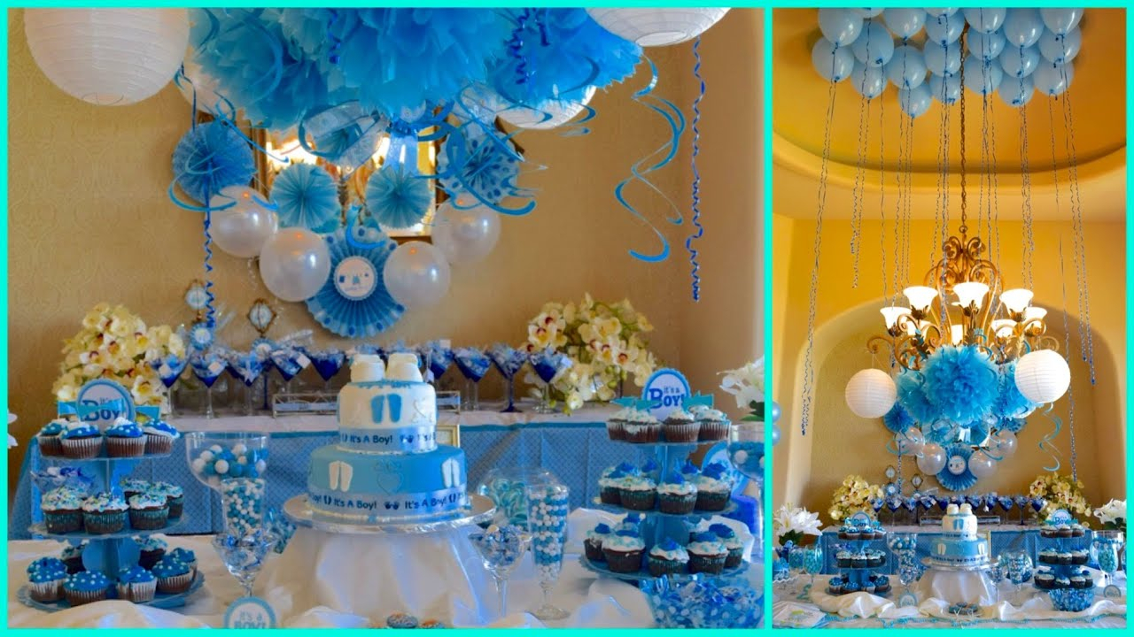 10 Beautiful Blue And White Baby Shower Ideas baby shower ideas for boy blue theme youtube 35 2024