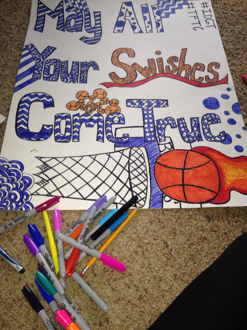 10 Gorgeous High School Basketball Poster Ideas basketball poster diy high school cheer stuuff schoo 2024