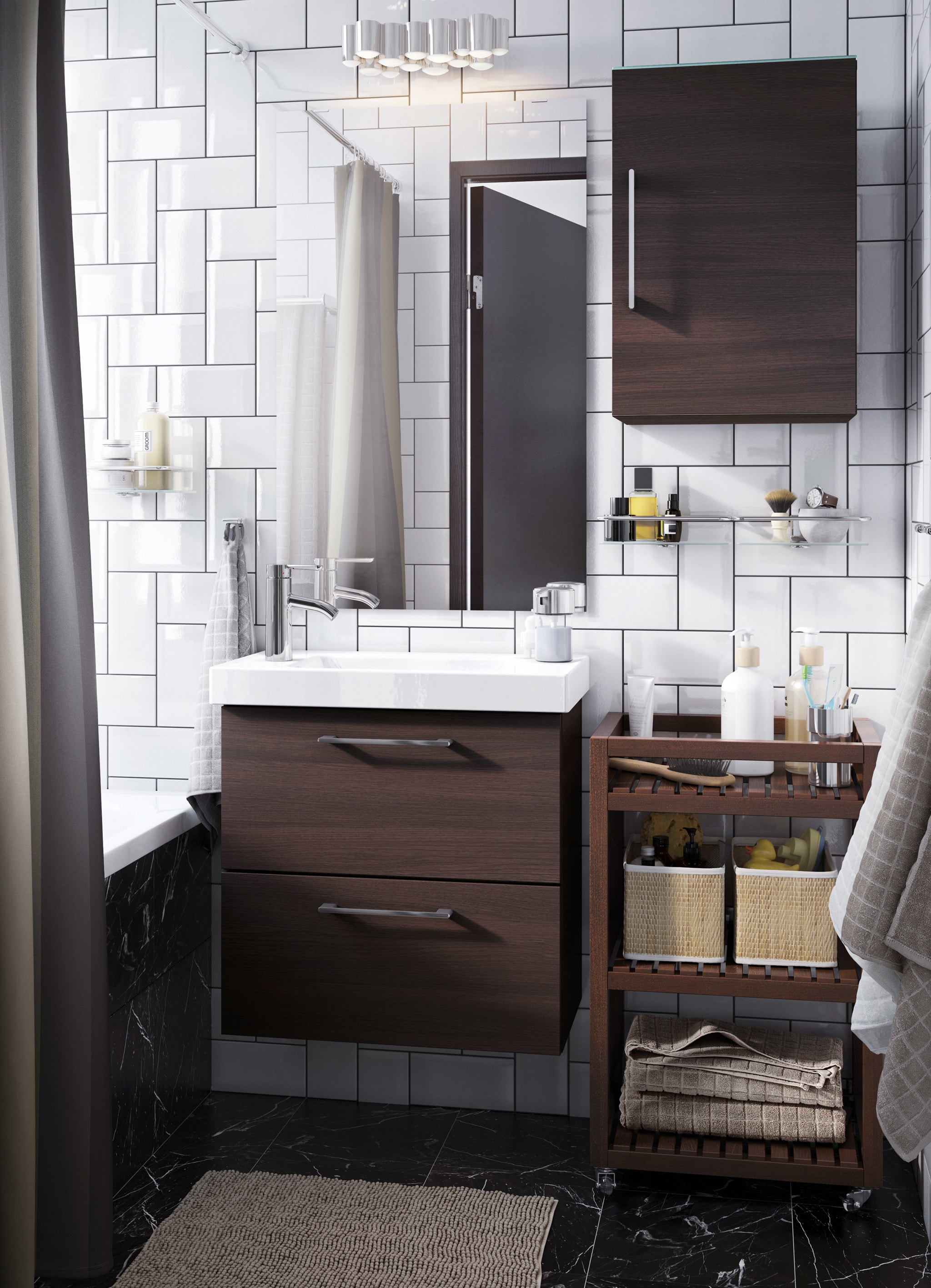 10 Elegant Brown And White Bathroom Ideas bathroom furniture bathroom ideas ikea 2024