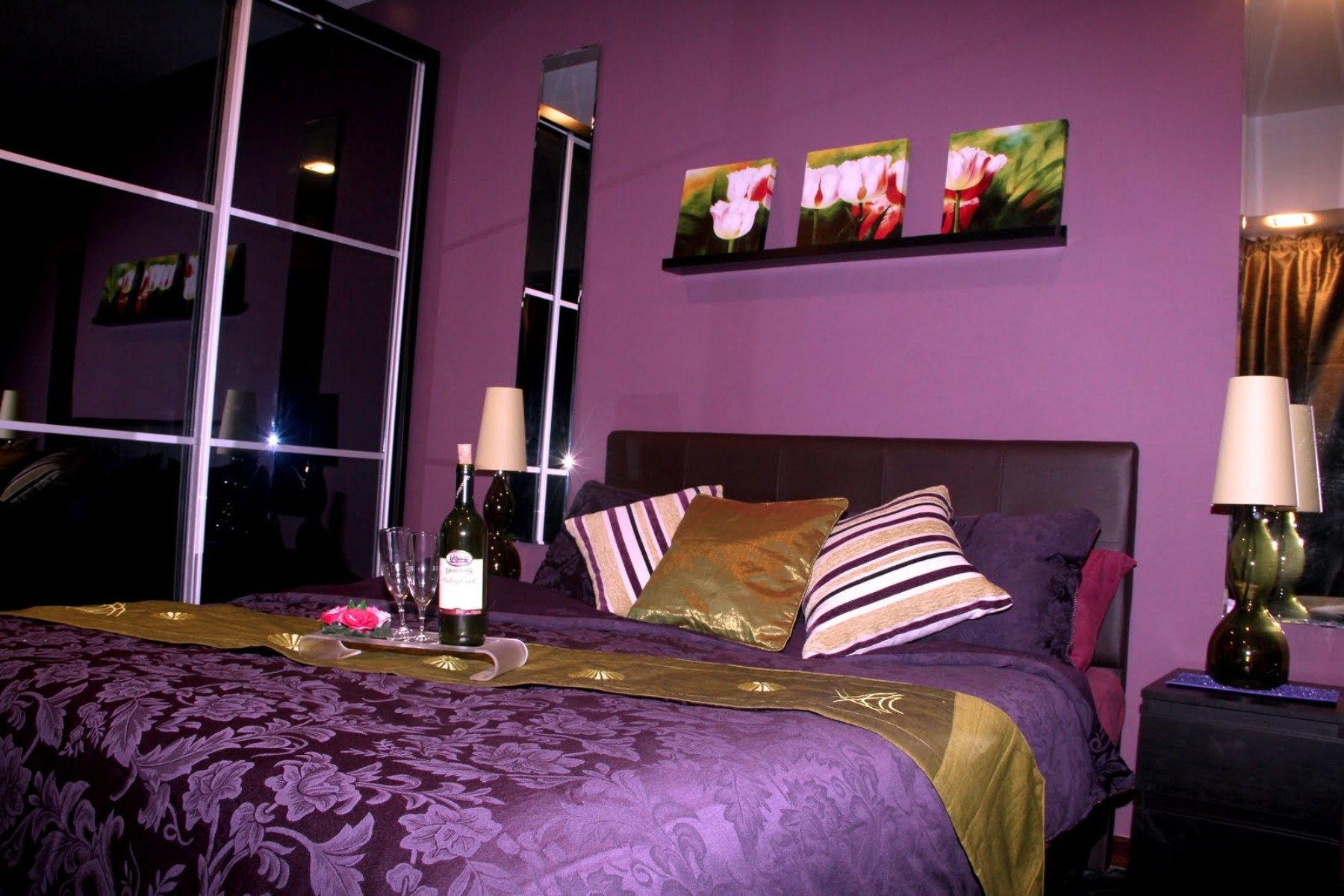 10 Best Black And Purple Bedroom Ideas bedroom romantic purple bedroom ideas for valentine days with black 1 2022