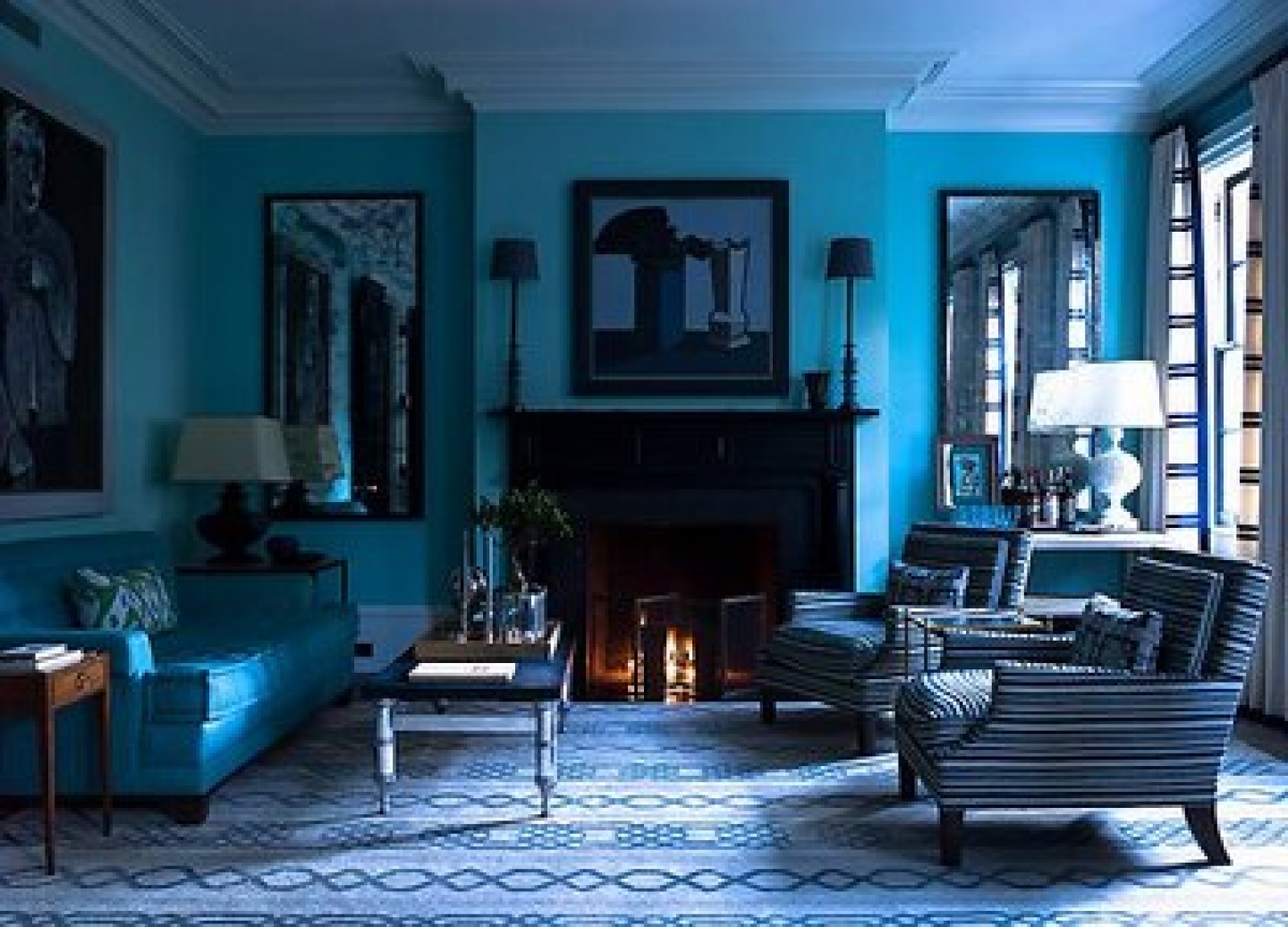 10 Amazing Black And Blue Bedroom Ideas black white and blue bedroom ideas better homes and gardens 2024