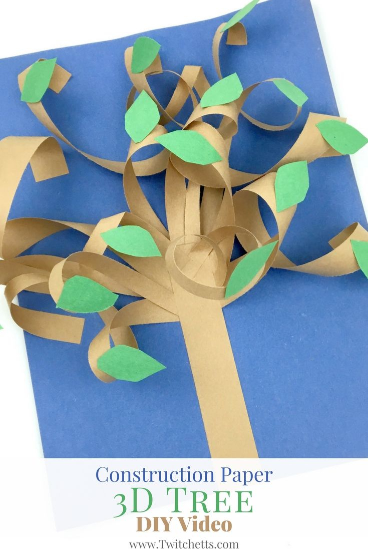 10 Stunning Arts And Crafts Ideas With Construction Paper construction paper 3d tree video preschool construction paper 2024