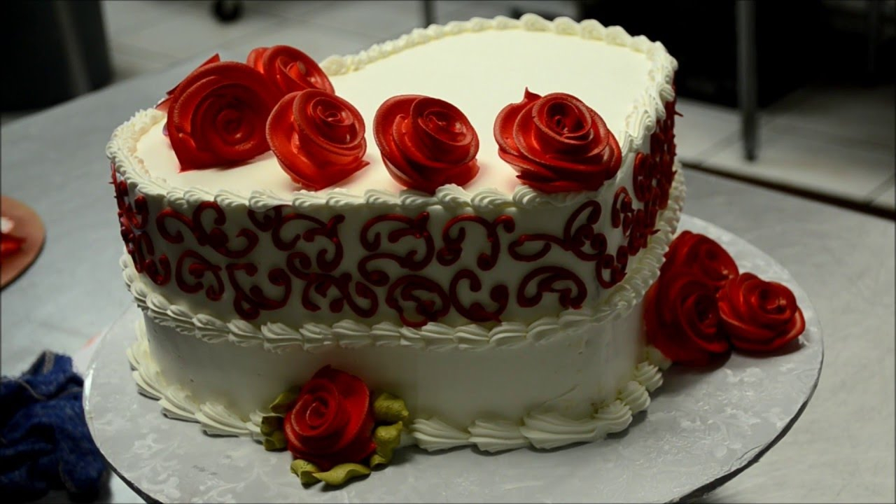 10 Beautiful Heart Shaped Cake Decorating Ideas decorating a heart shaped cake with red roses youtube 2024