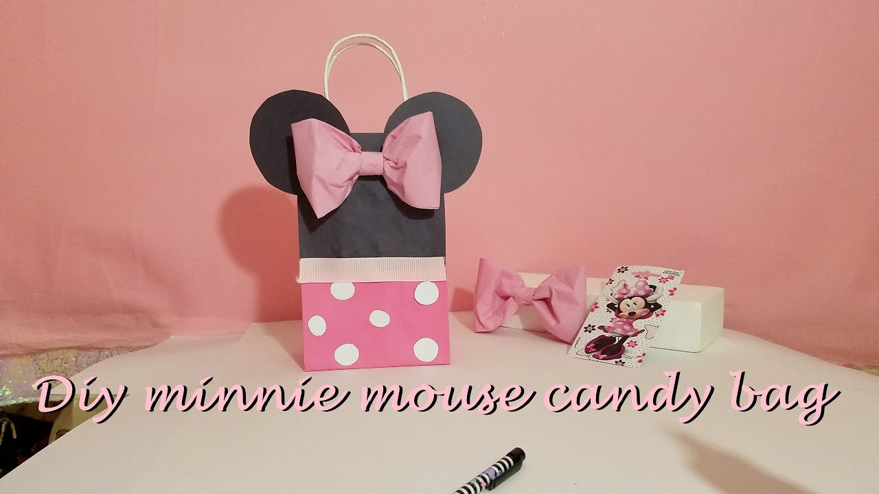 10 Pretty Minnie Mouse Candy Bag Ideas diy minnie mouse candy bag bolsa de dulce youtube 2024