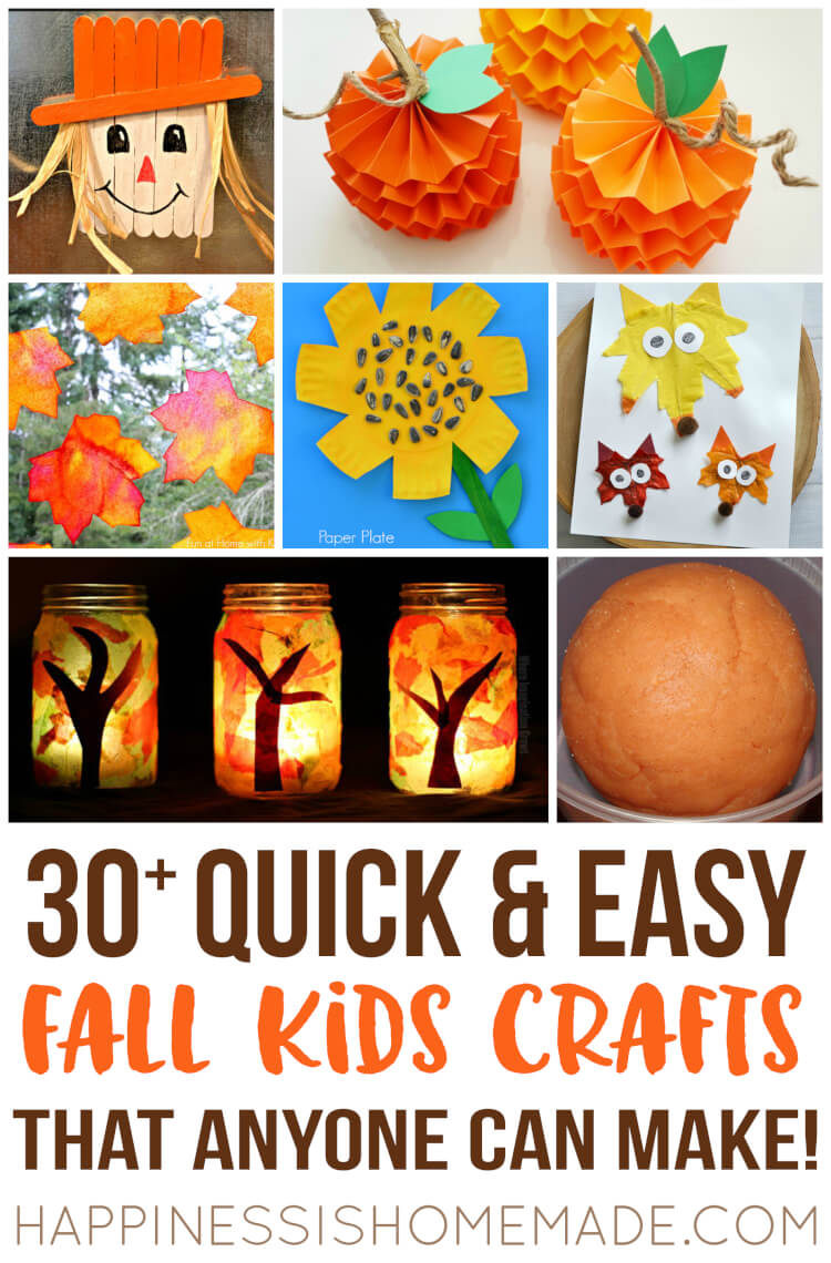 10 Famous Fall Art Ideas For Kids easy fall kids crafts that anyone can make happiness is homemade 2 2024