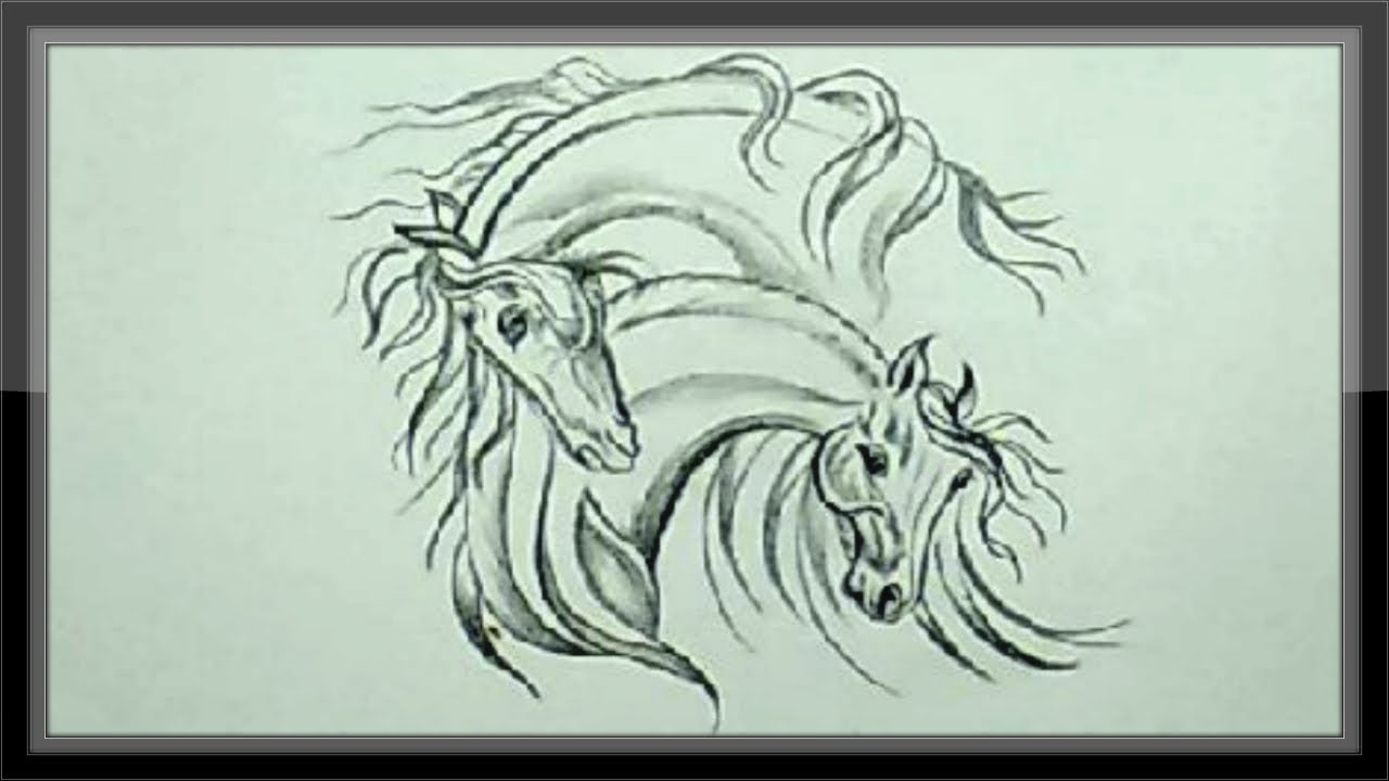 10 Wonderful Ideas For Drawings In Pencil easy pencil drawing ideas drawing horse head for beginners youtube 2024