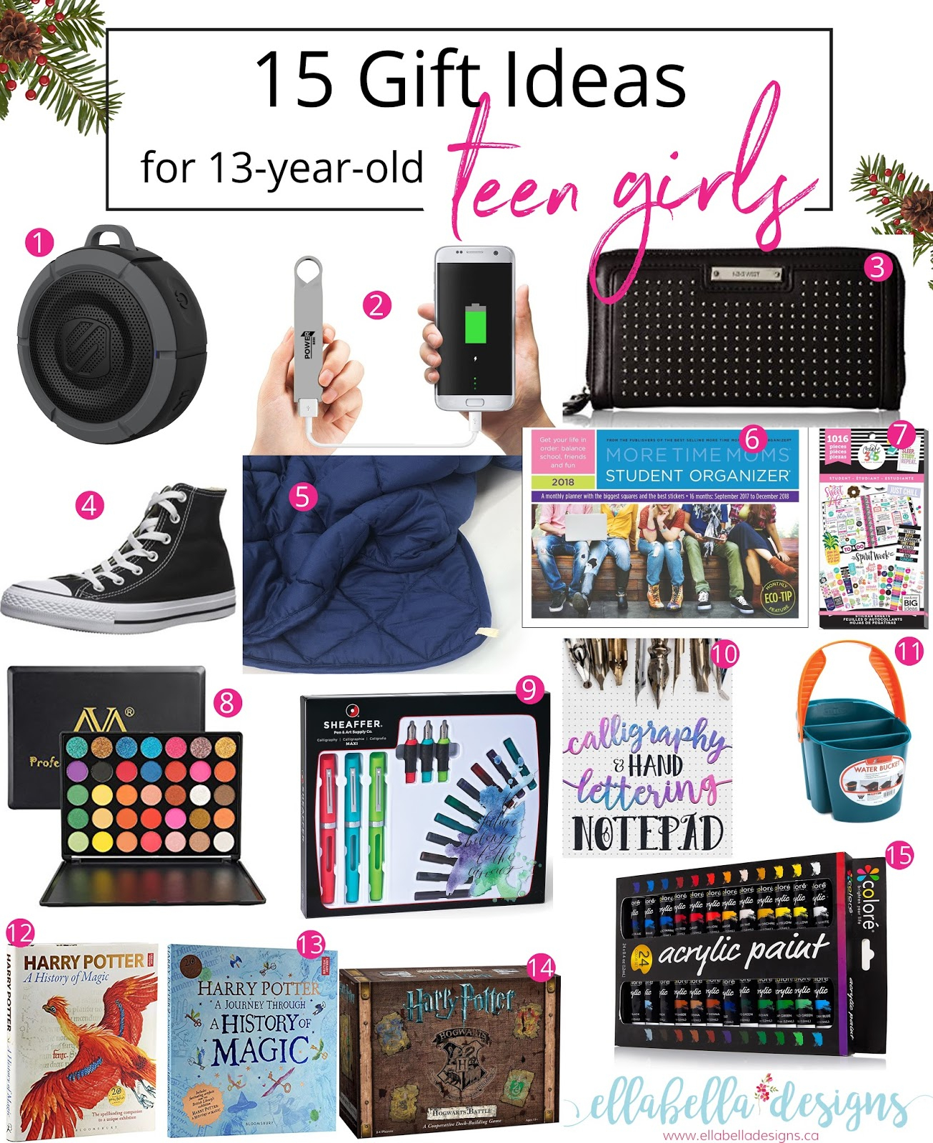 10 Pretty 16 Year Old Girl Gift Ideas ellabella designs 15 gift ideas for 13 year old teen girls gift guide 2024