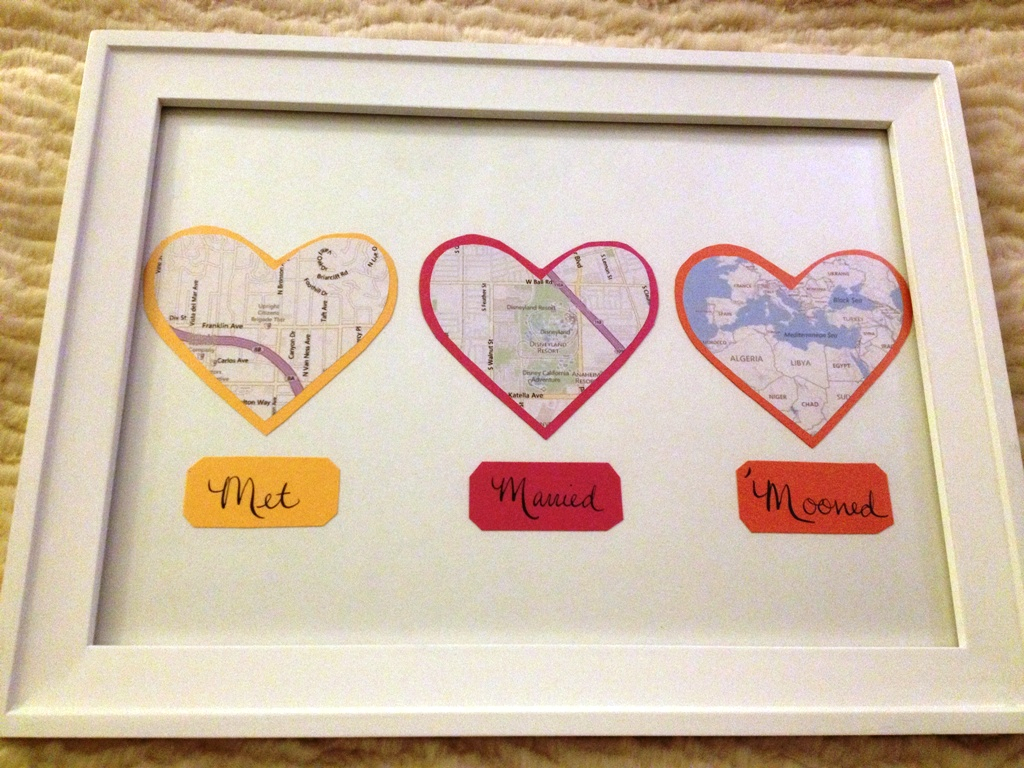 10 Famous Paper Gift Ideas For First Anniversary first anniversary gift map hearts display tutorial and other 4 2022