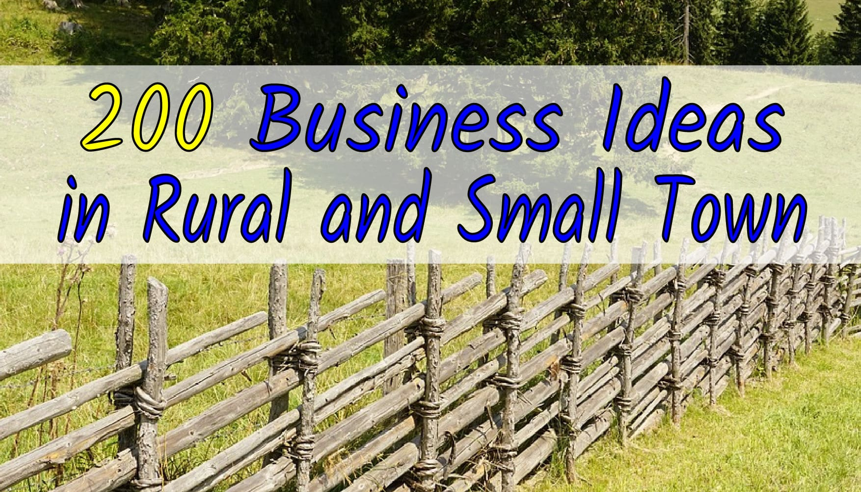 10 Stunning Business Ideas For Rural Areas give 200 business ideas in rural areas and small townchris tong 2022