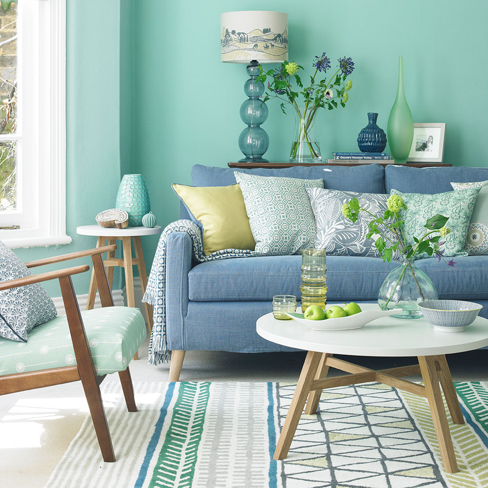 10 Stylish Green And Blue Room Ideas green living room ideas for soothing sophisticated spaces 2 2024