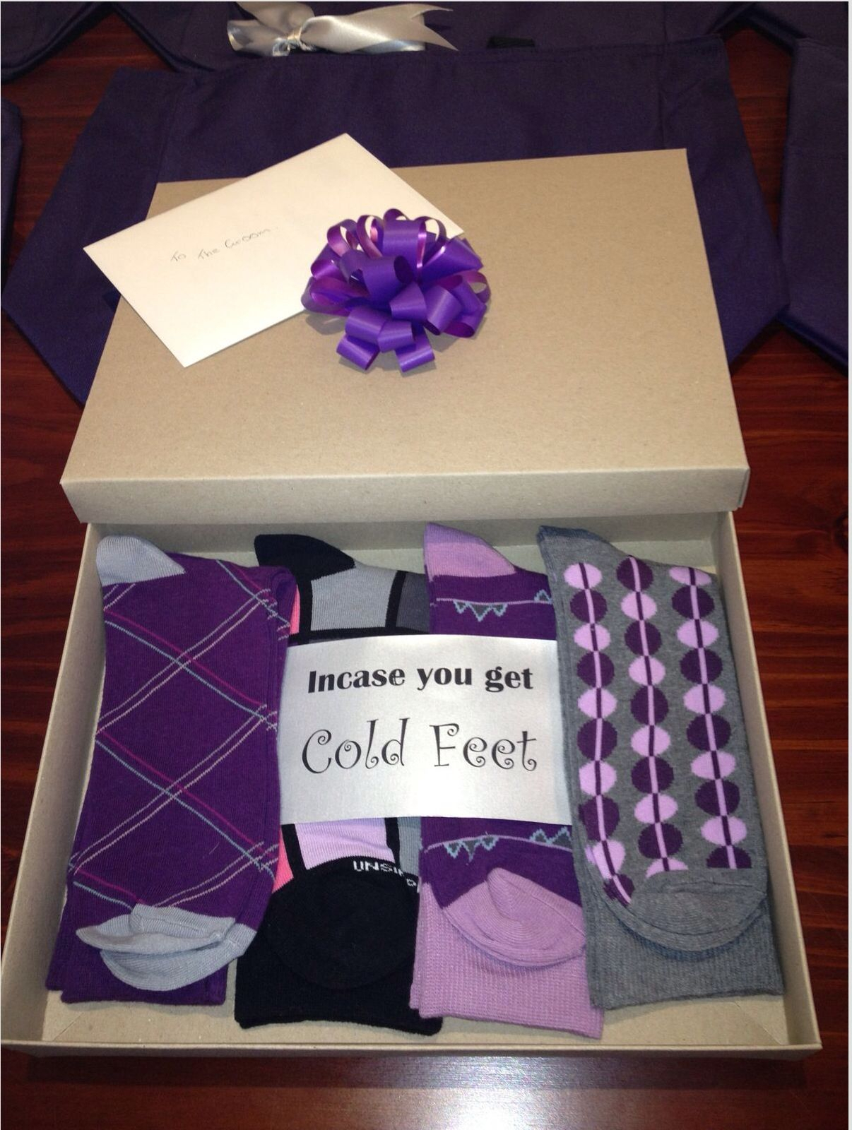 10 Lovable Groom Gifts From Bride Ideas groomsmen socks coordinates with wedding colors favorite wedding 2024