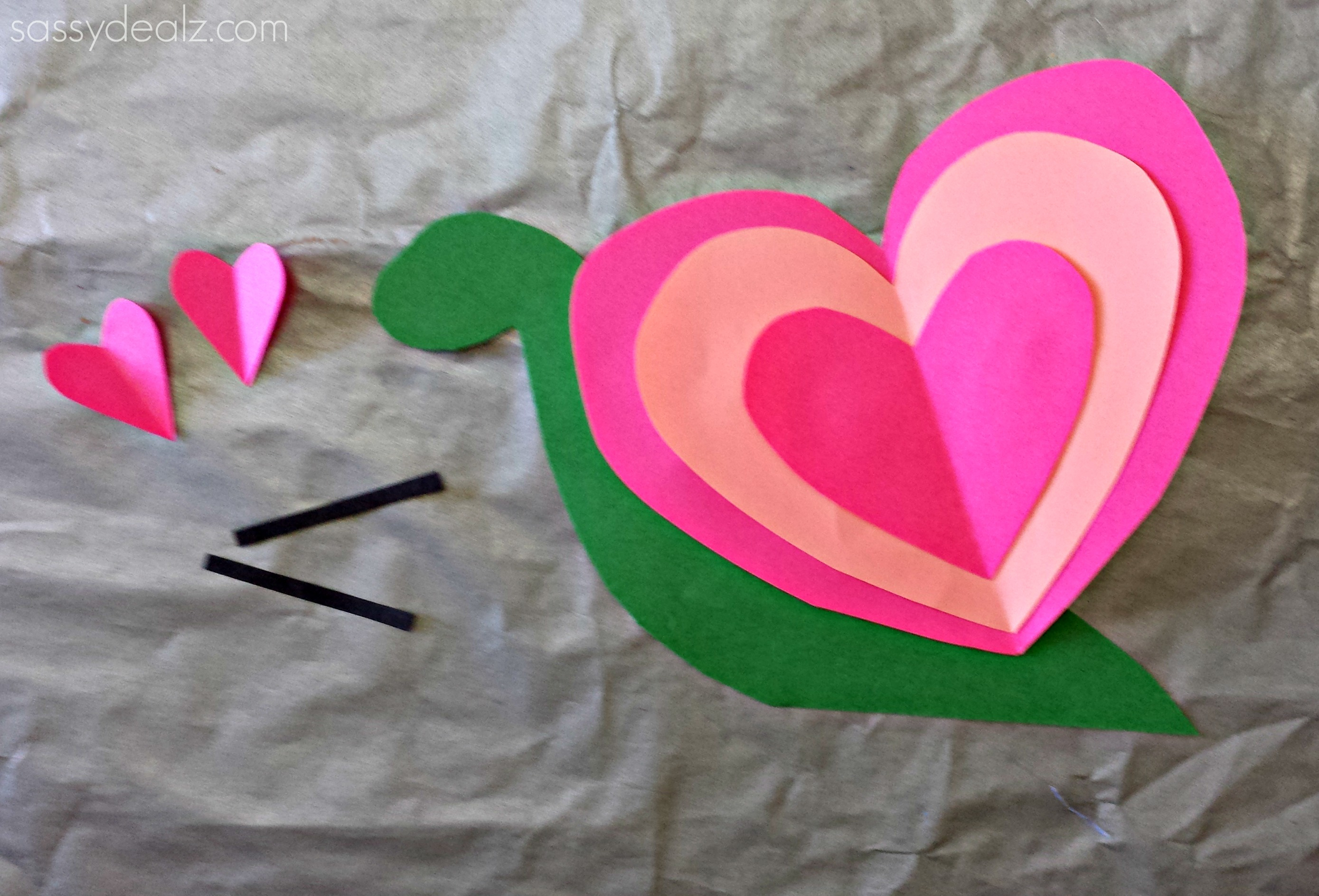 10 Stunning Arts And Crafts Ideas With Construction Paper heart snail craft for kids valentine art project crafty morning 3 2024