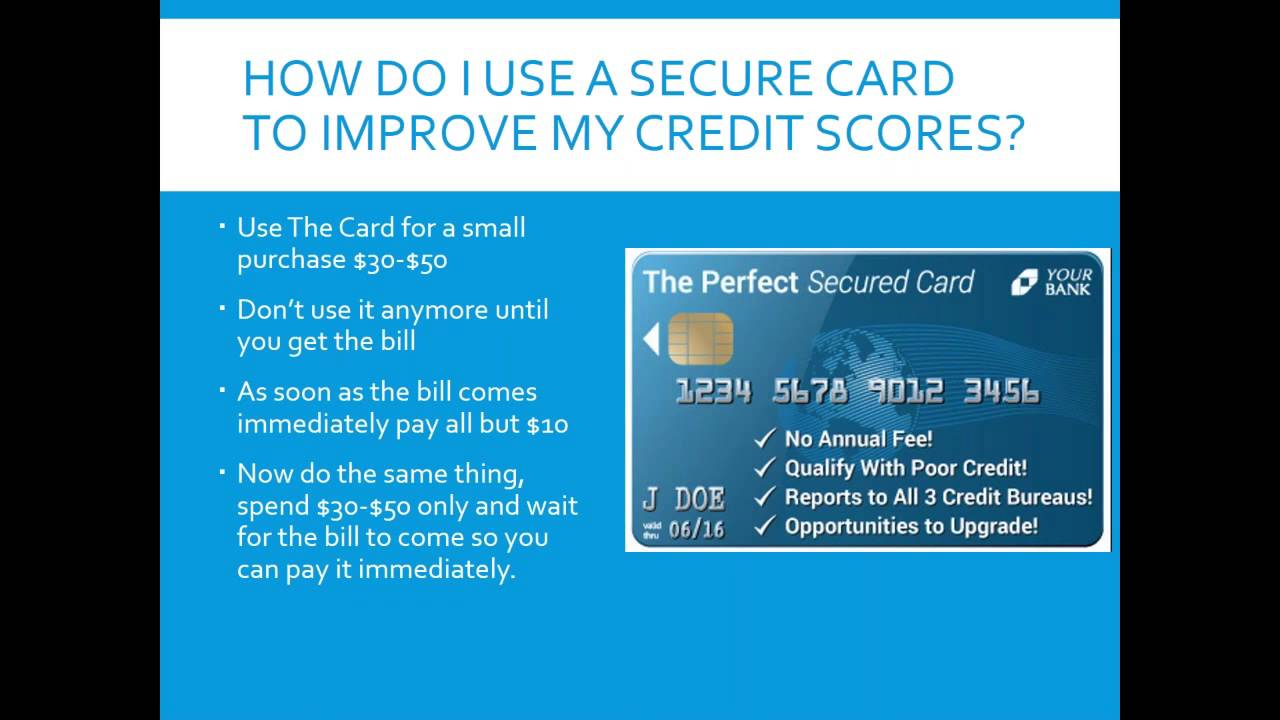 10 Fabulous Is A Secured Credit Card A Good Idea how i used a secured credit card to improve my credit scores 2 youtube 2024