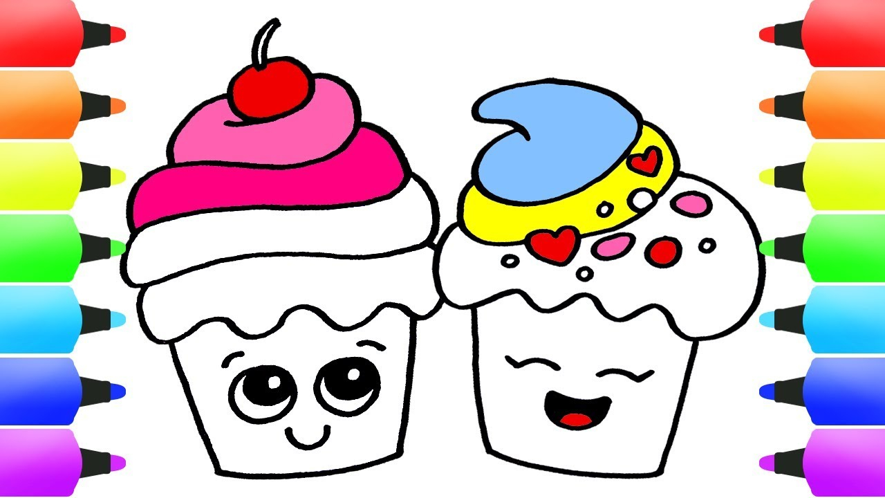 10 Unique Ideas For Kids To Draw how to draw cupcakes easy drawing ideas for kids delicious cute 2024