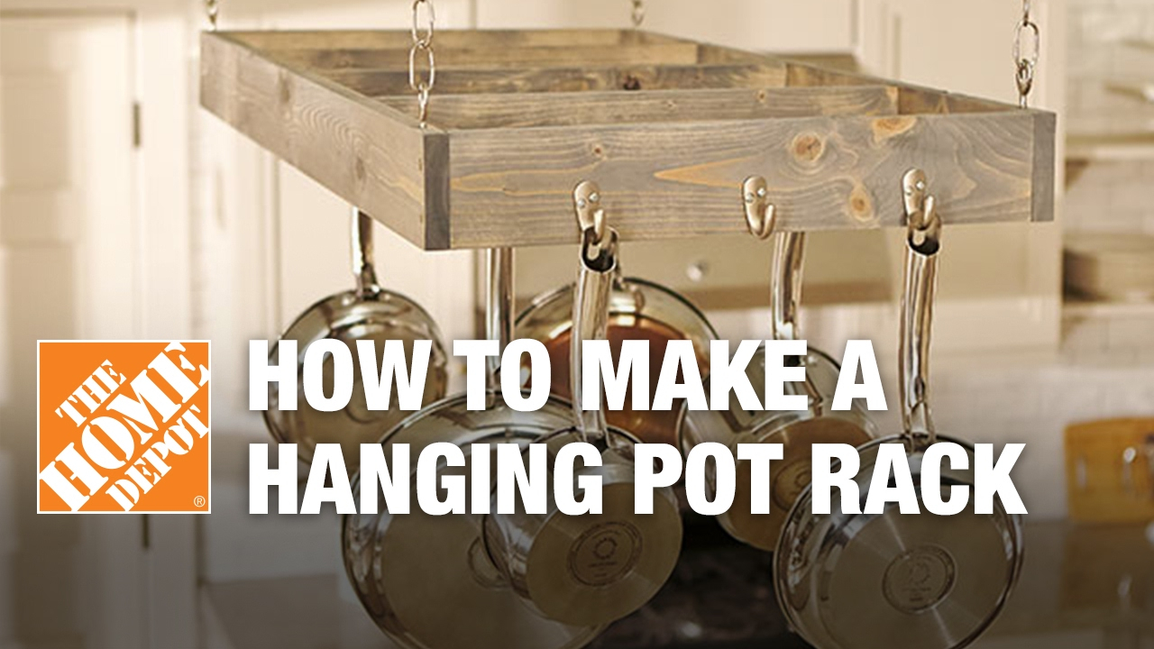 10 Spectacular Wall Mount Pot Rack Ideas how to make a hanging pot rack youtube 2022