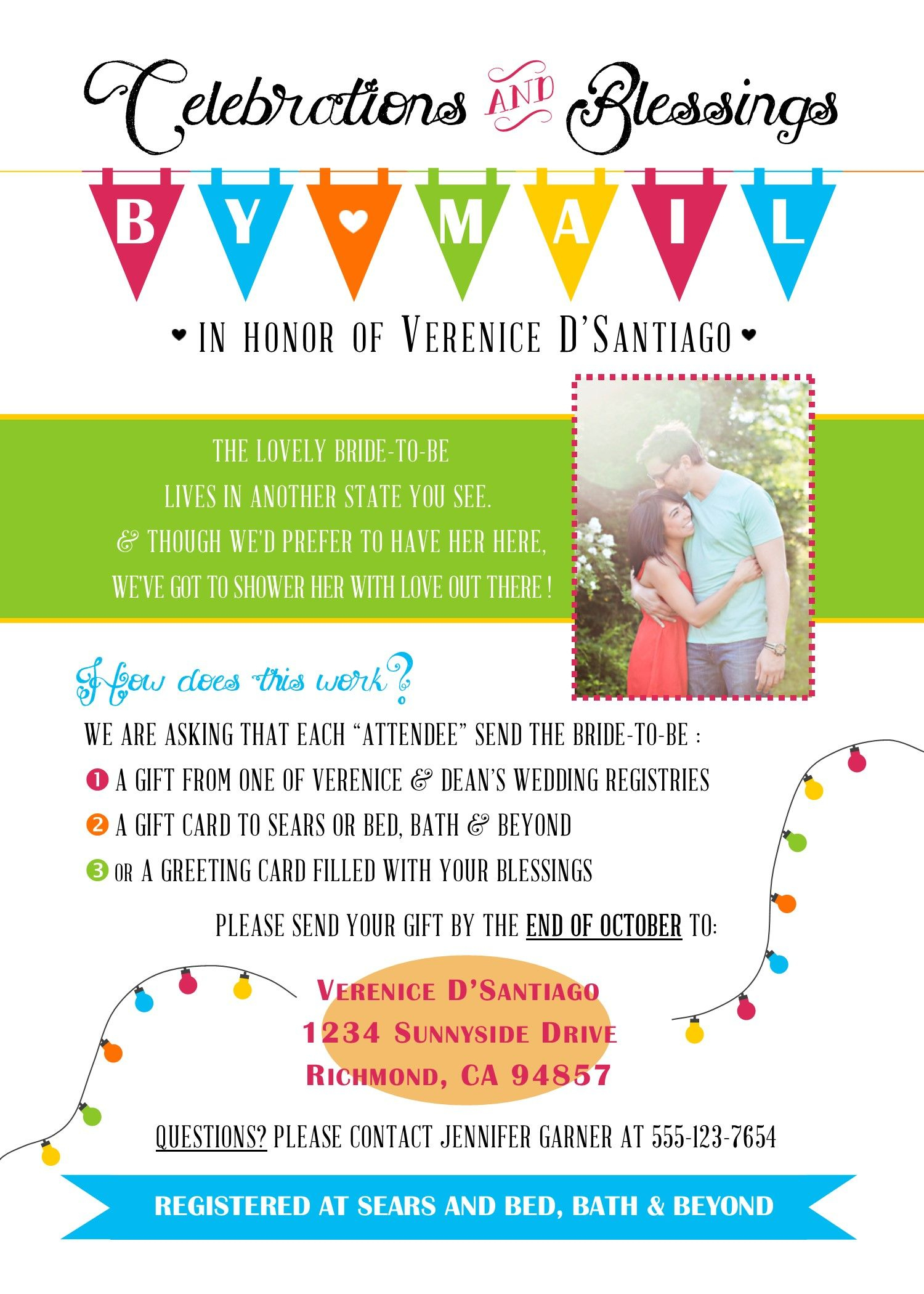 10 Nice Baby Shower By Mail Ideas invite wording for a showermail bridal shower by mail 2024
