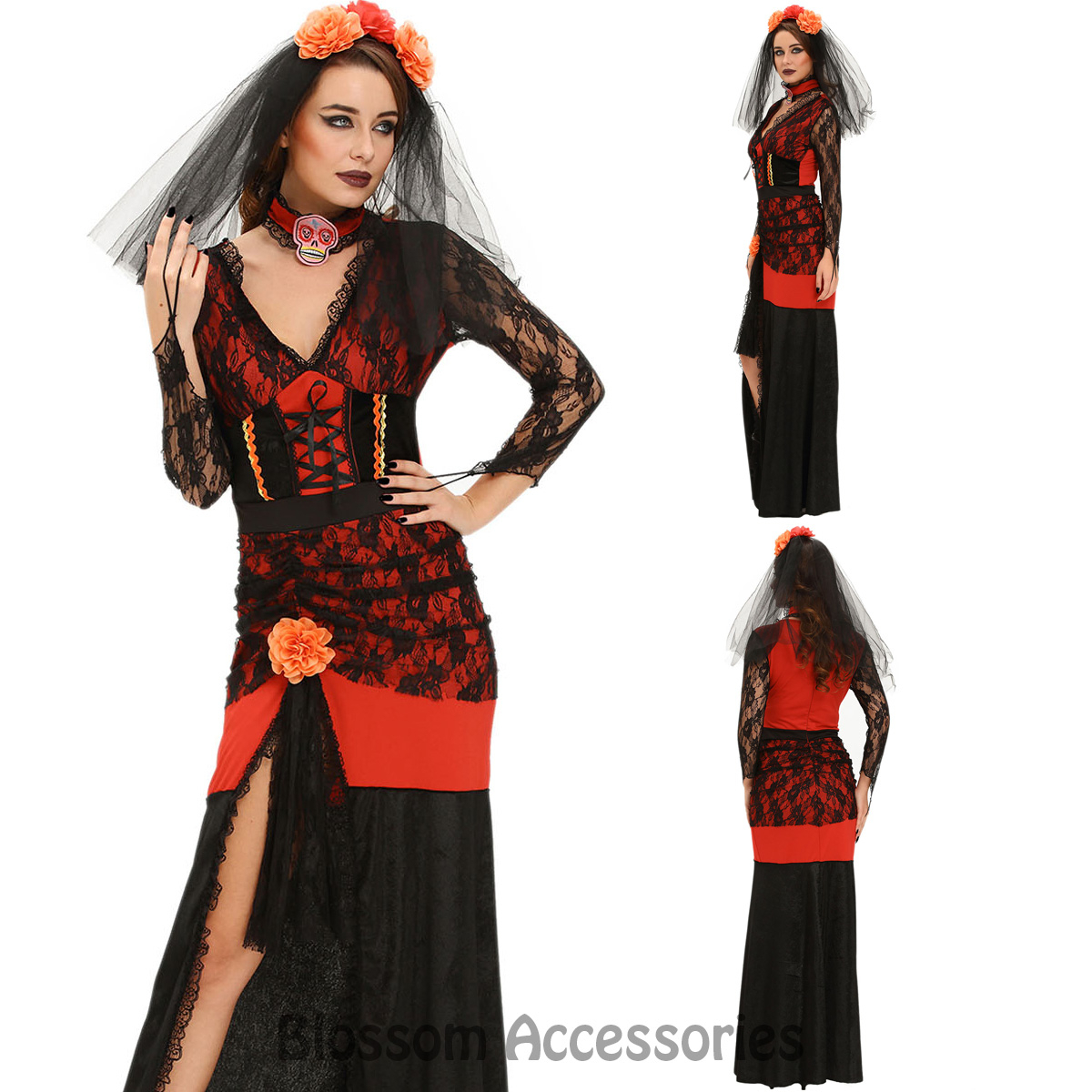 10 Fabulous Day Of The Dead Dress Ideas k262 day of dead senorita mexican halloween womens fancy dress 2022