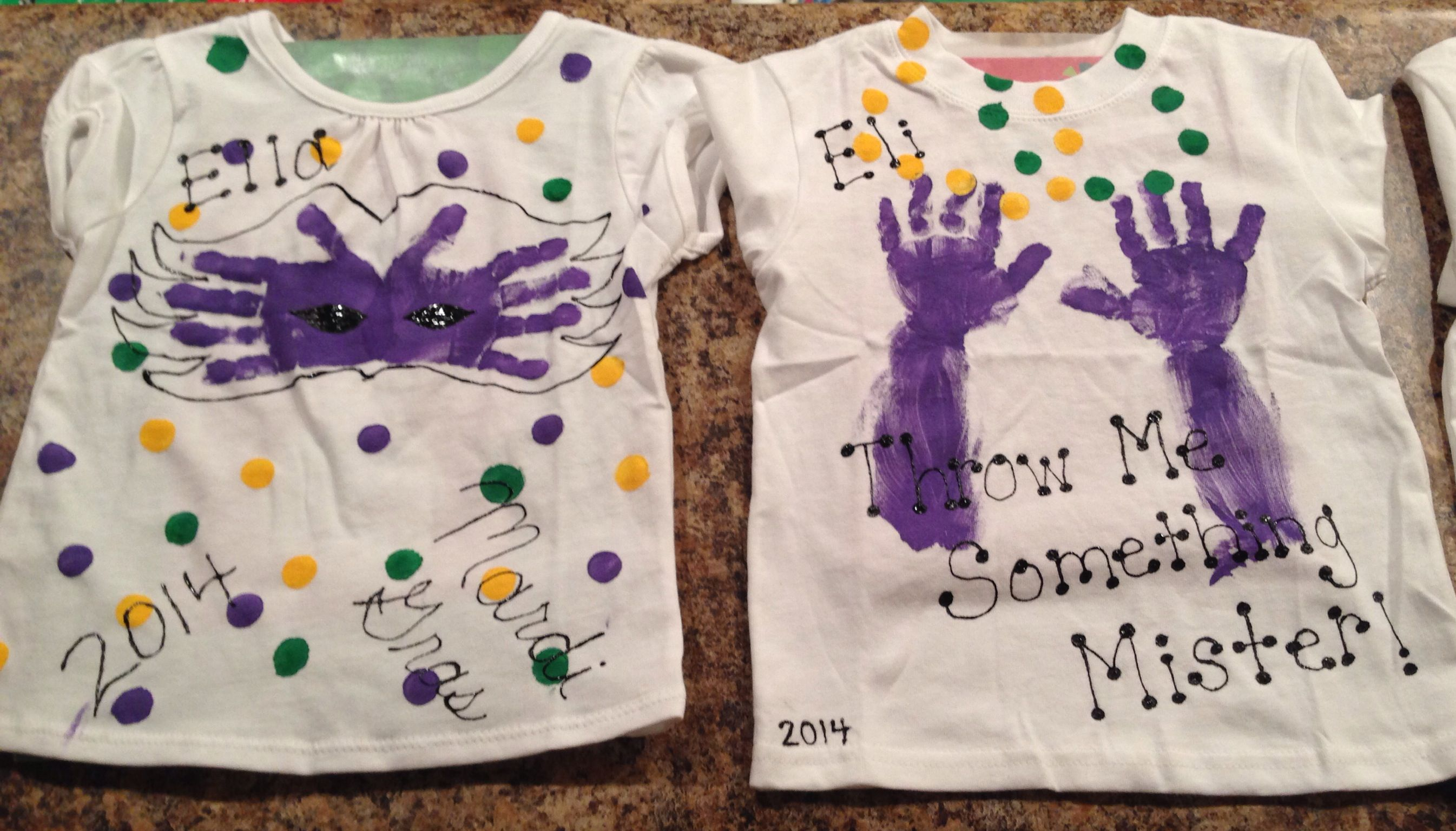 10 Wonderful T Shirt Decorating Ideas For Kids kids mardi gras t shirt craft crafts for my babies mardi gras 2024