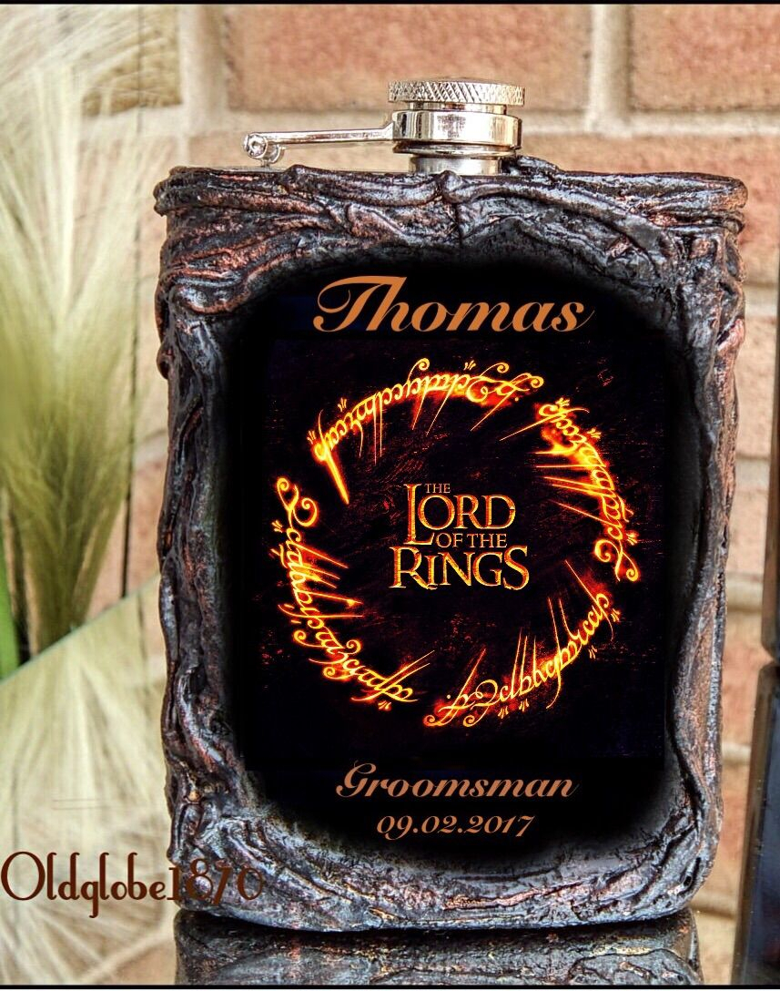 10 Nice Lord Of The Rings Gifts Ideas lord of the rings flask groomsmen gift wedding gift ideas custom 2024