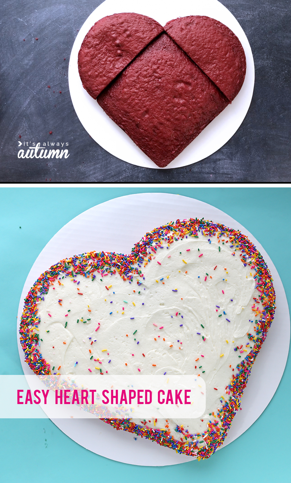 10 Beautiful Heart Shaped Cake Decorating Ideas make a heart shaped cake for valentines day four different ways 1 2024