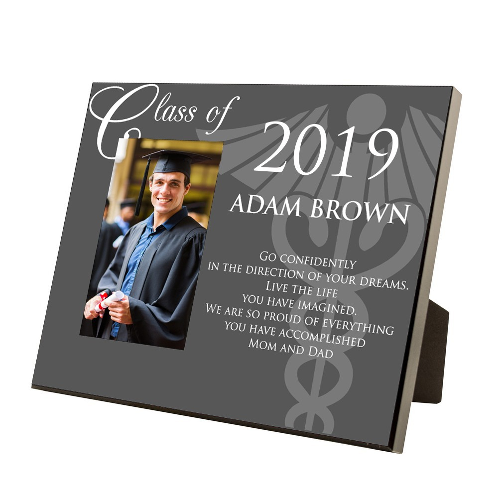 10 Stylish Med School Graduation Gift Ideas medical school graduation personalized 4x6 picture frame with 2024