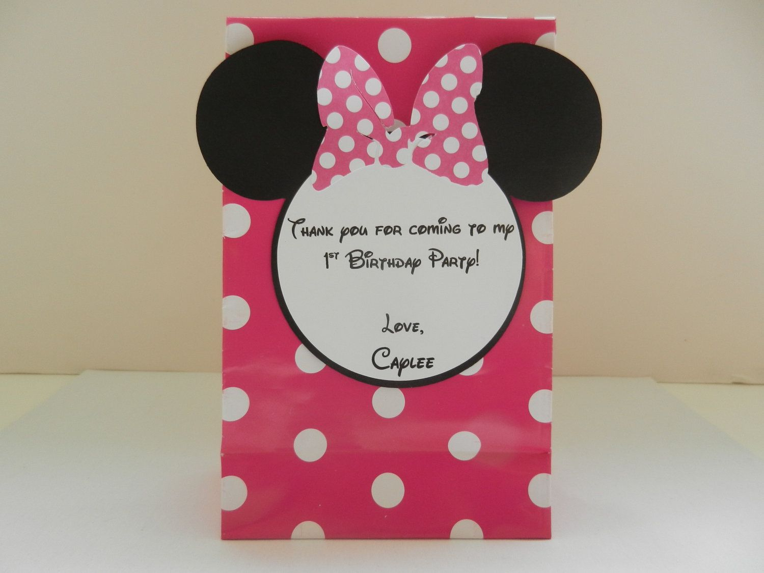 10 Pretty Minnie Mouse Candy Bag Ideas minnie mouse inspired goodie birthday party favor treat bag my 2024