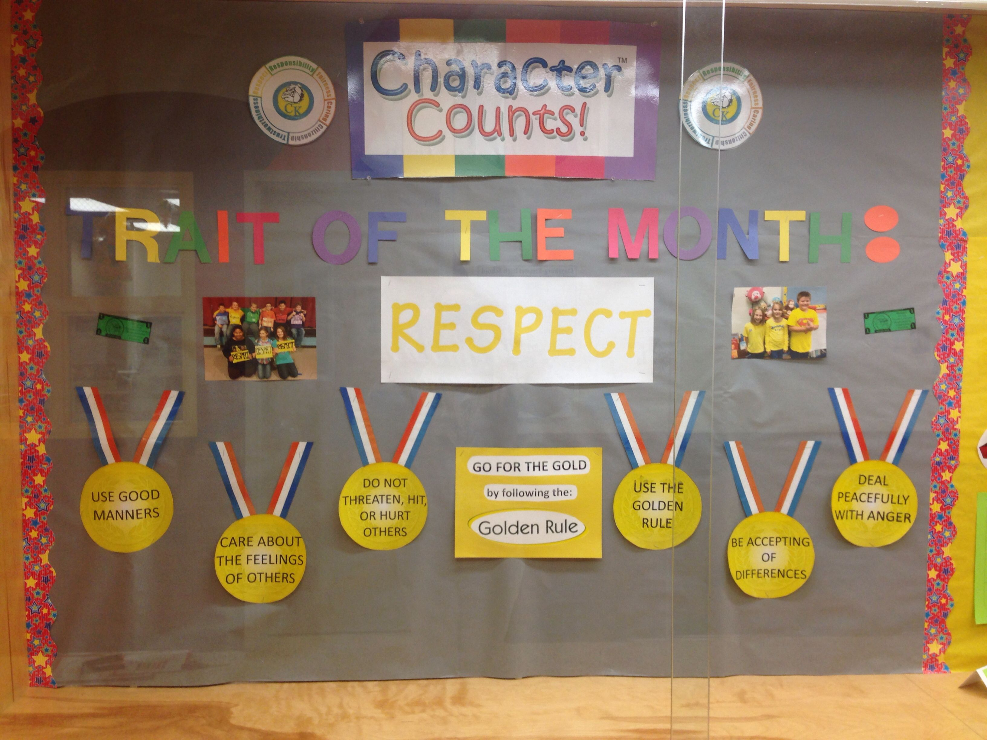 10 Lovable Character Counts Bulletin Board Ideas my character counts respect bulletin board school counseling 2024