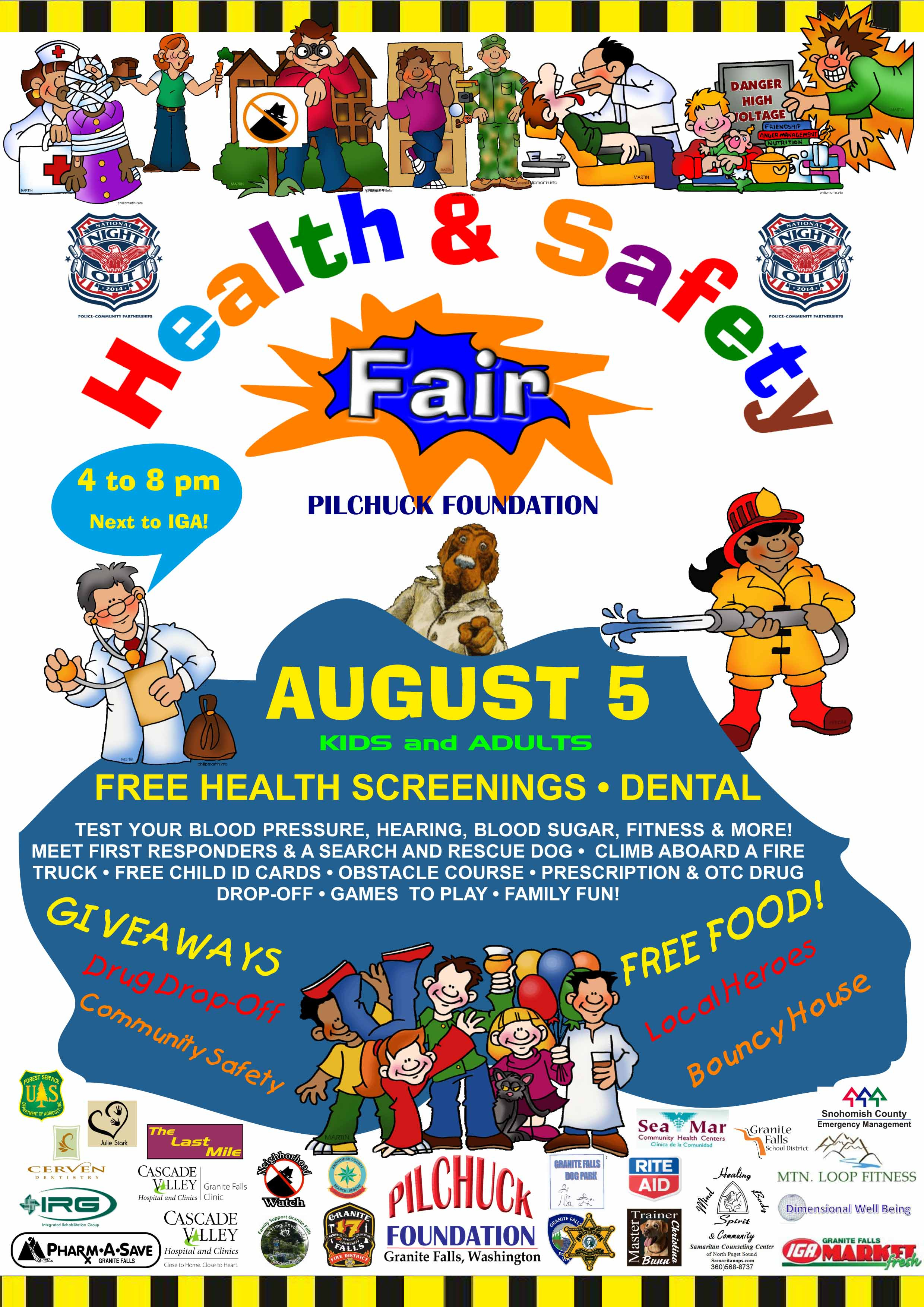 10 Cute Health And Safety Fair Ideas national night out in gf pilchuck foundation 2024