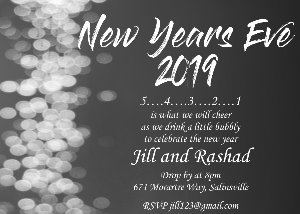 10 Elegant New Years Eve Invitation Ideas new years eve party invitations 2019 2024