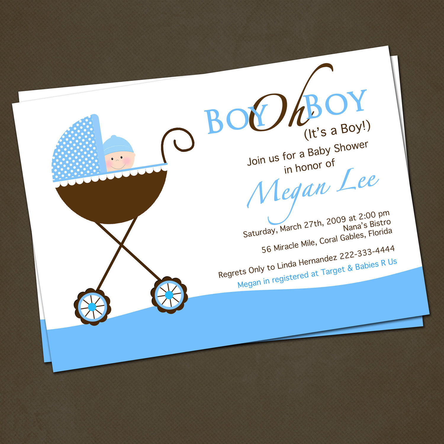 10 Trendy Baby Boy Shower Invitation Ideas photo stroller baby shower invitations image 1 2024