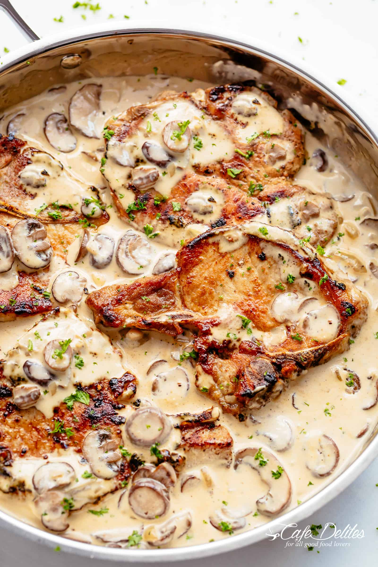 10 Amazing Ideas For Dinner With Pork Chops pork chops with creamy mushroom sauce cafe delites 2024