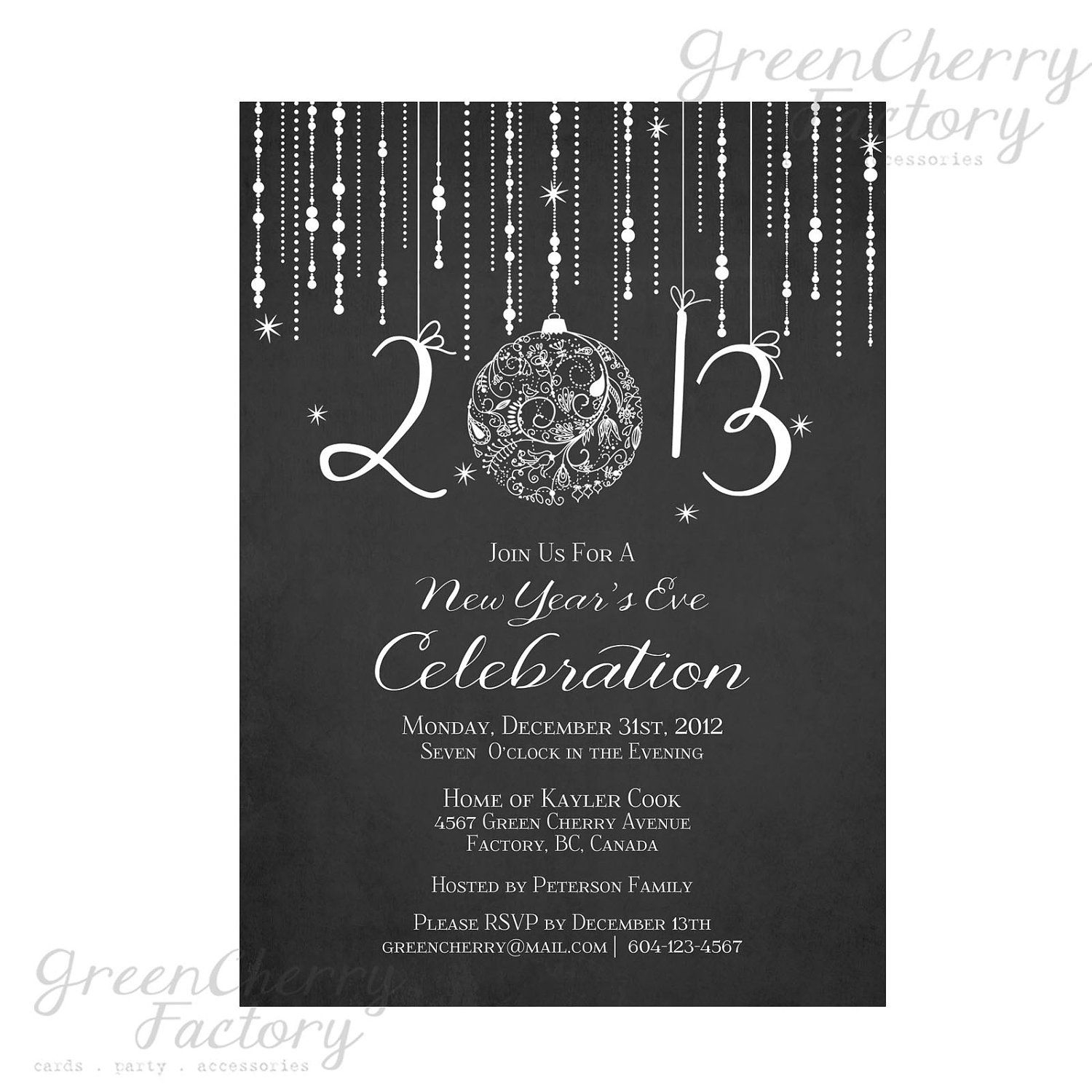 10 Elegant New Years Eve Invitation Ideas printable chalkboard new year invitation elegant new years eve 2024