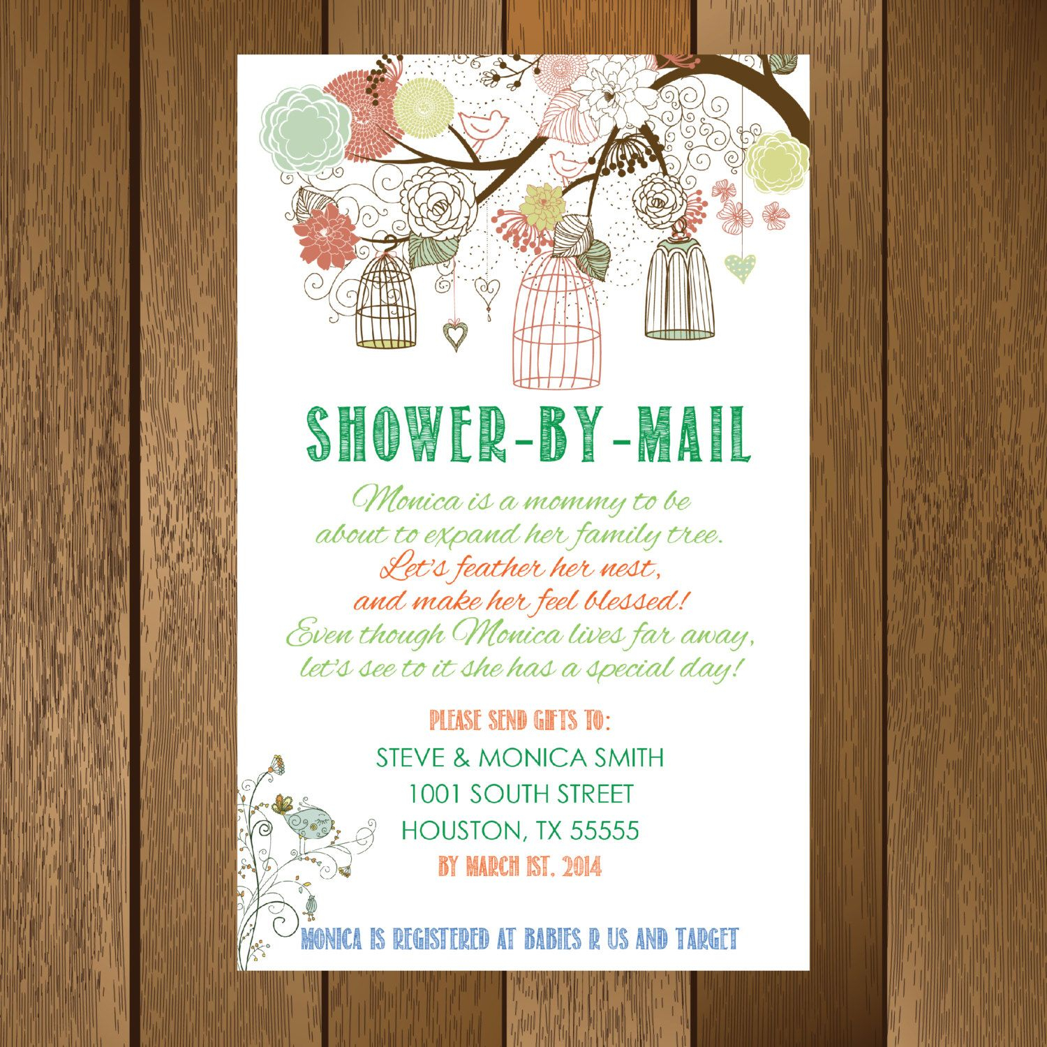 10 Nice Baby Shower By Mail Ideas rustic showermail baby shower invitationdesiringjoy on the 2024