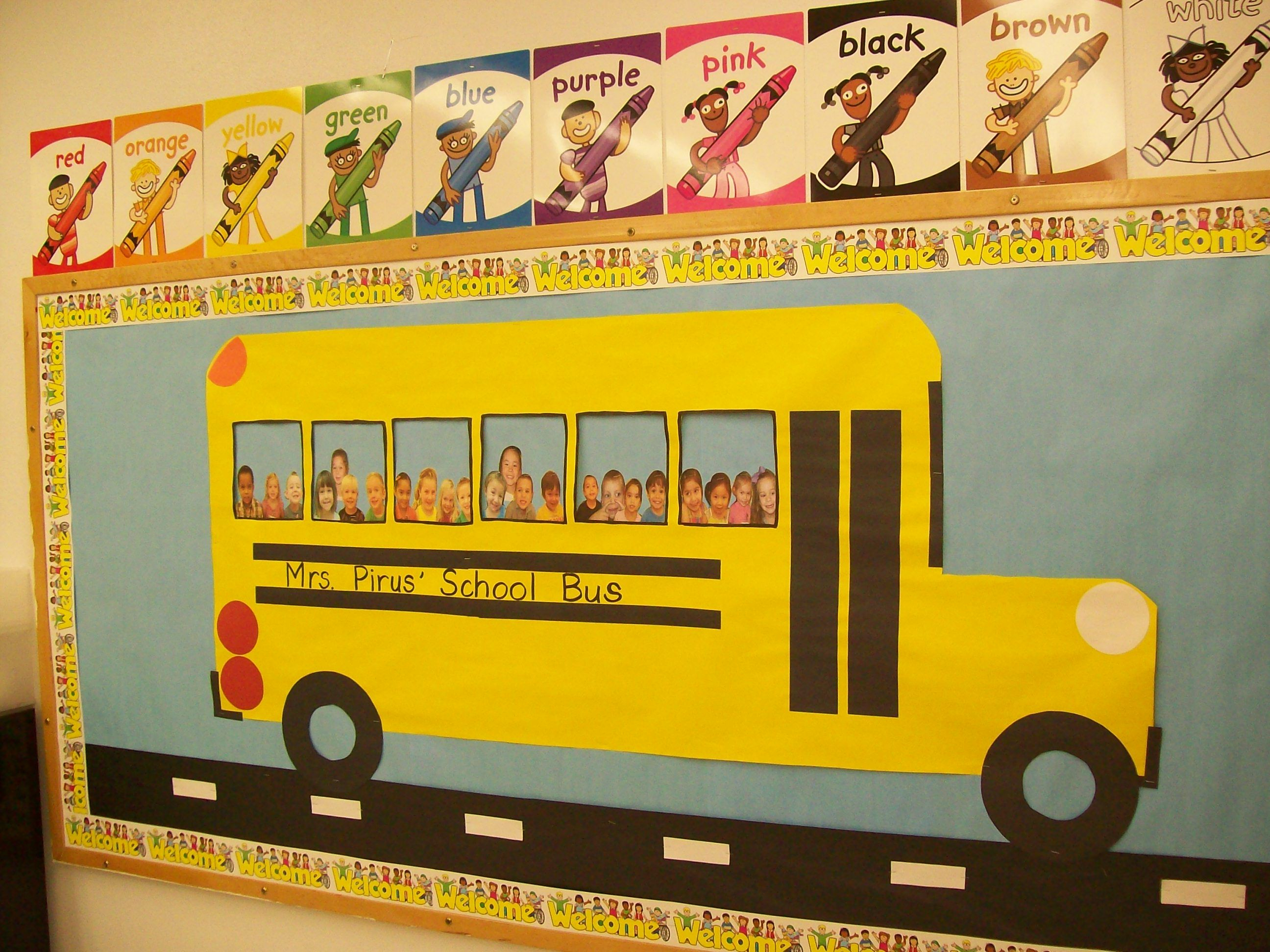 10 Gorgeous Back To School Preschool Bulletin Board Ideas school bus back to school bulletin board idea bulletin boards 2024
