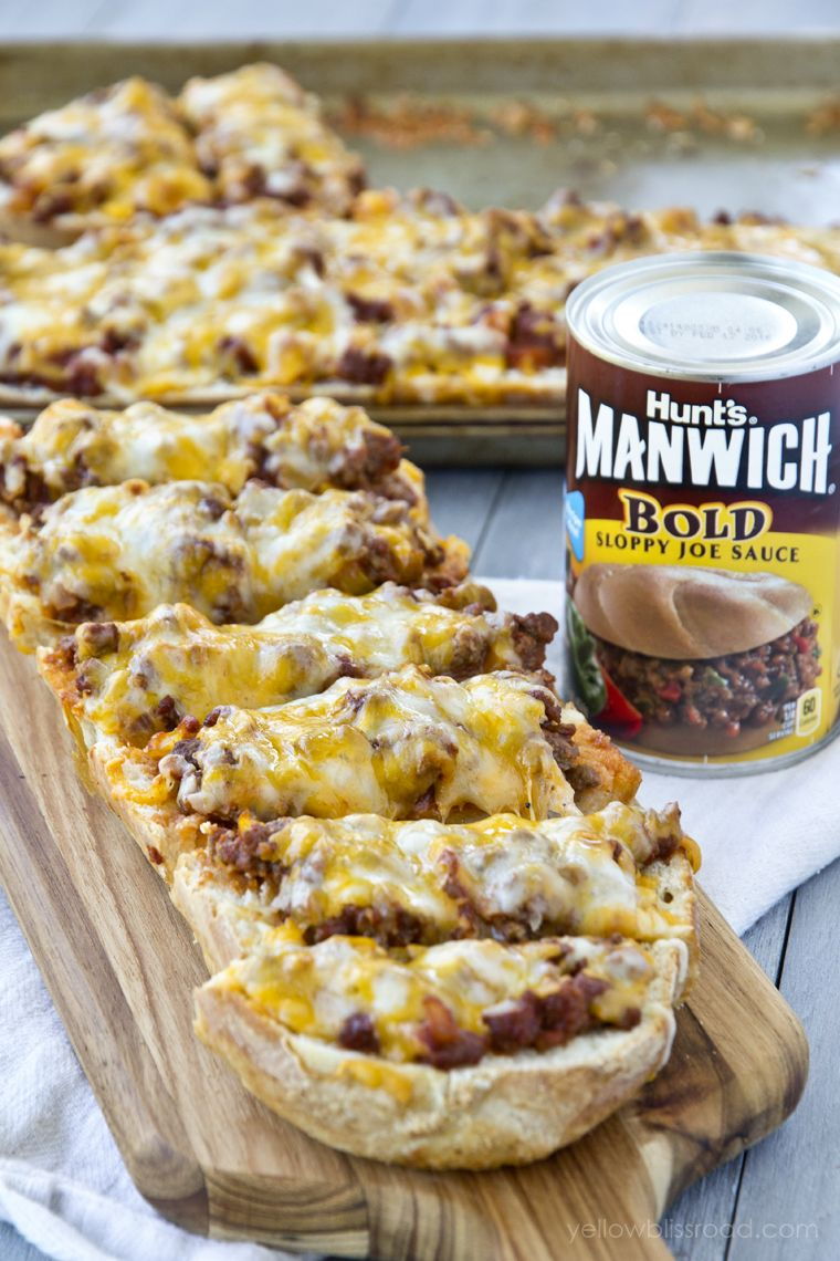 10 Fabulous Manwich Sloppy Joe Recipe Ideas sloppy joe french bread pizza recipe meat dishes etc french 2024