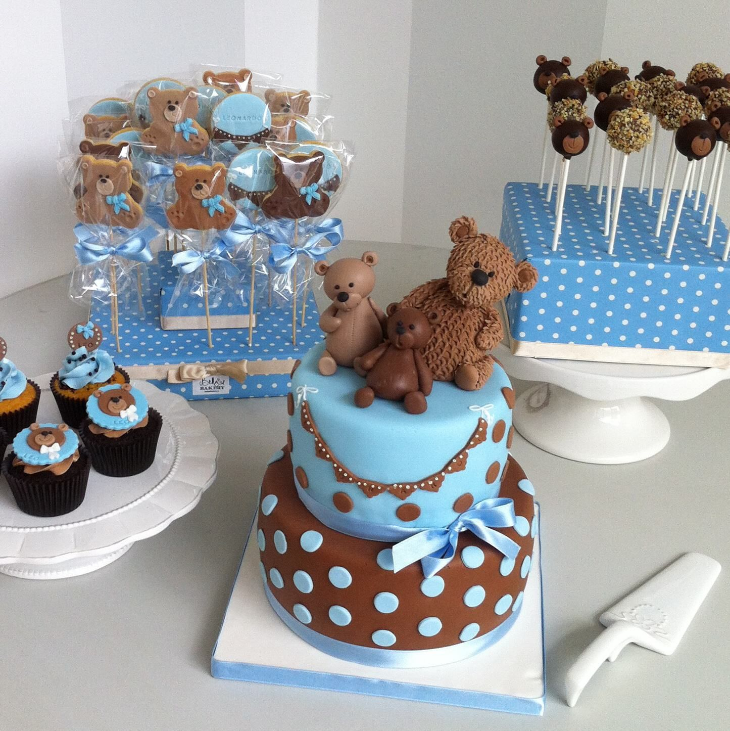 10 Beautiful Blue And White Baby Shower Ideas teddy bear blue white and grey silver with the milkaholic theme 2024
