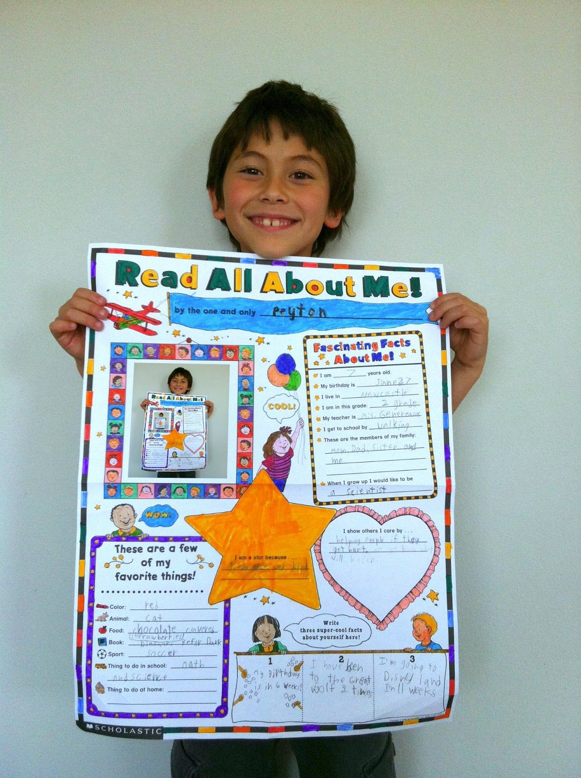 10 Cute School Project Ideas For Kids the contemplative creative school project about me poster 2024