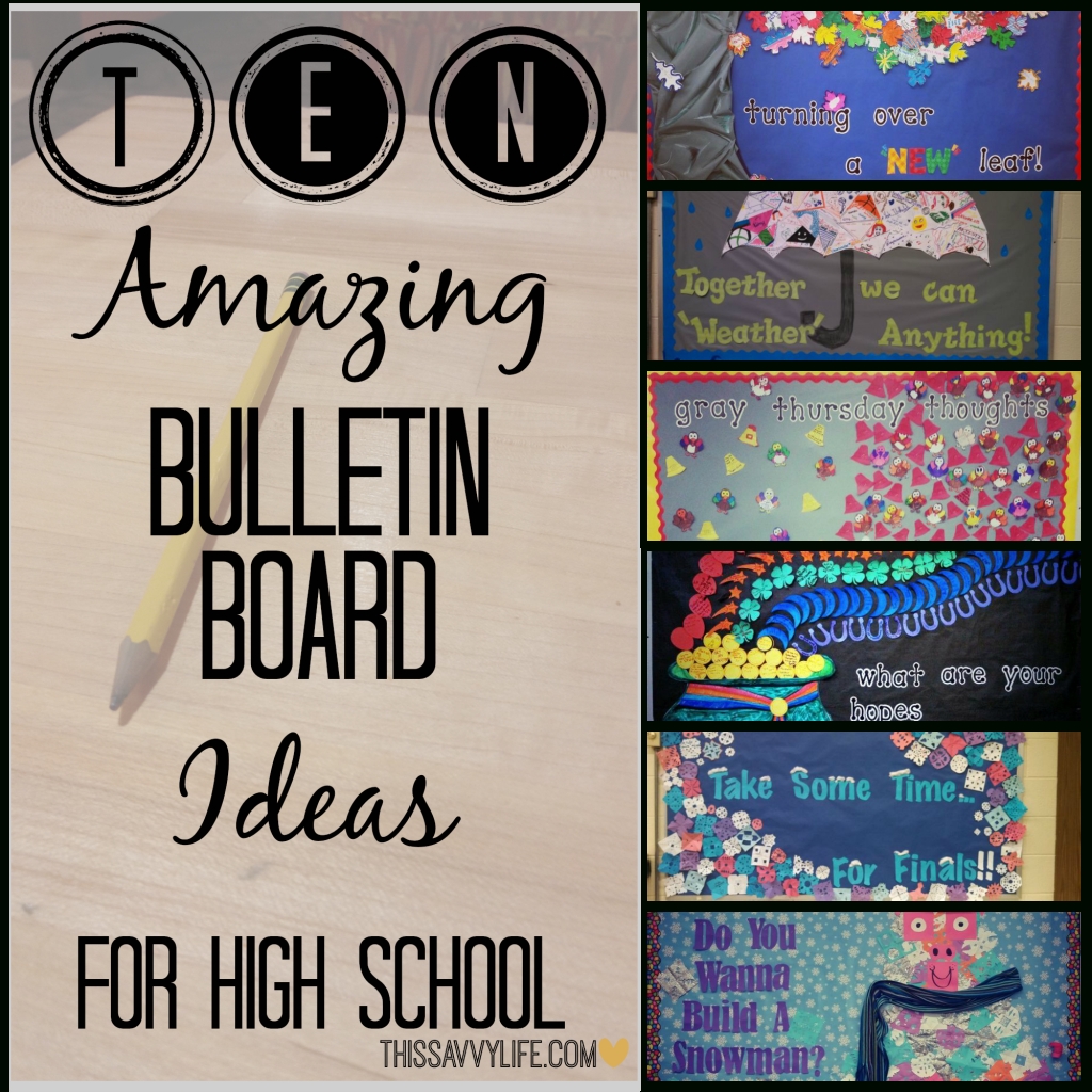 10 Most Popular High School Bulletin Board Ideas 10 amazing bulletin board ideas for high school this savvy life 1 2022