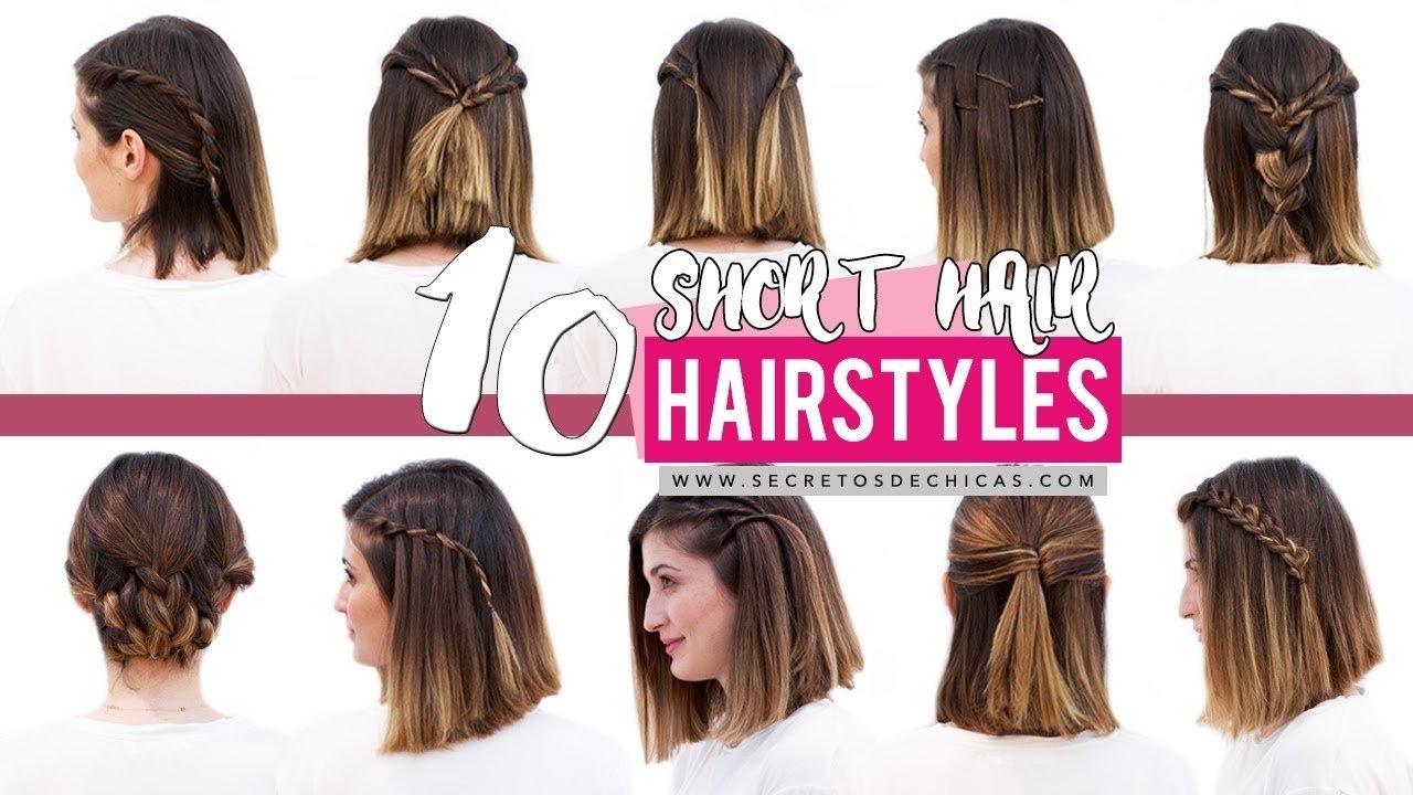 10 Stylish Hair Ideas For Short Hair 10 quick and easy hairstyles for short hair patry jordan youtube 2022