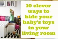 10 ways to hide baby stoys in your living room, toy storage in