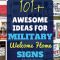 101+ awesome ideas for military welcome home signs